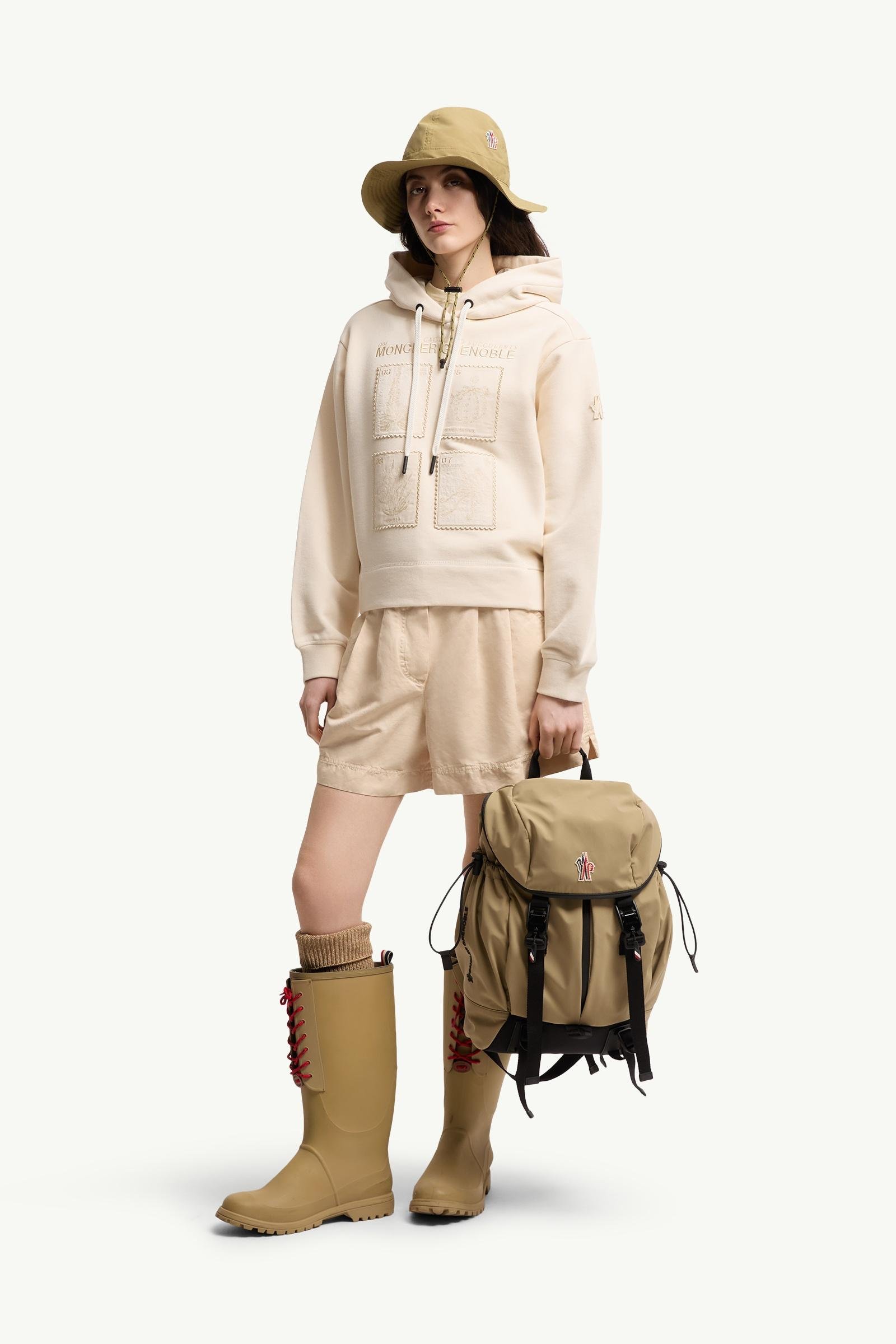 Botanical Patches Cotton Hoodie