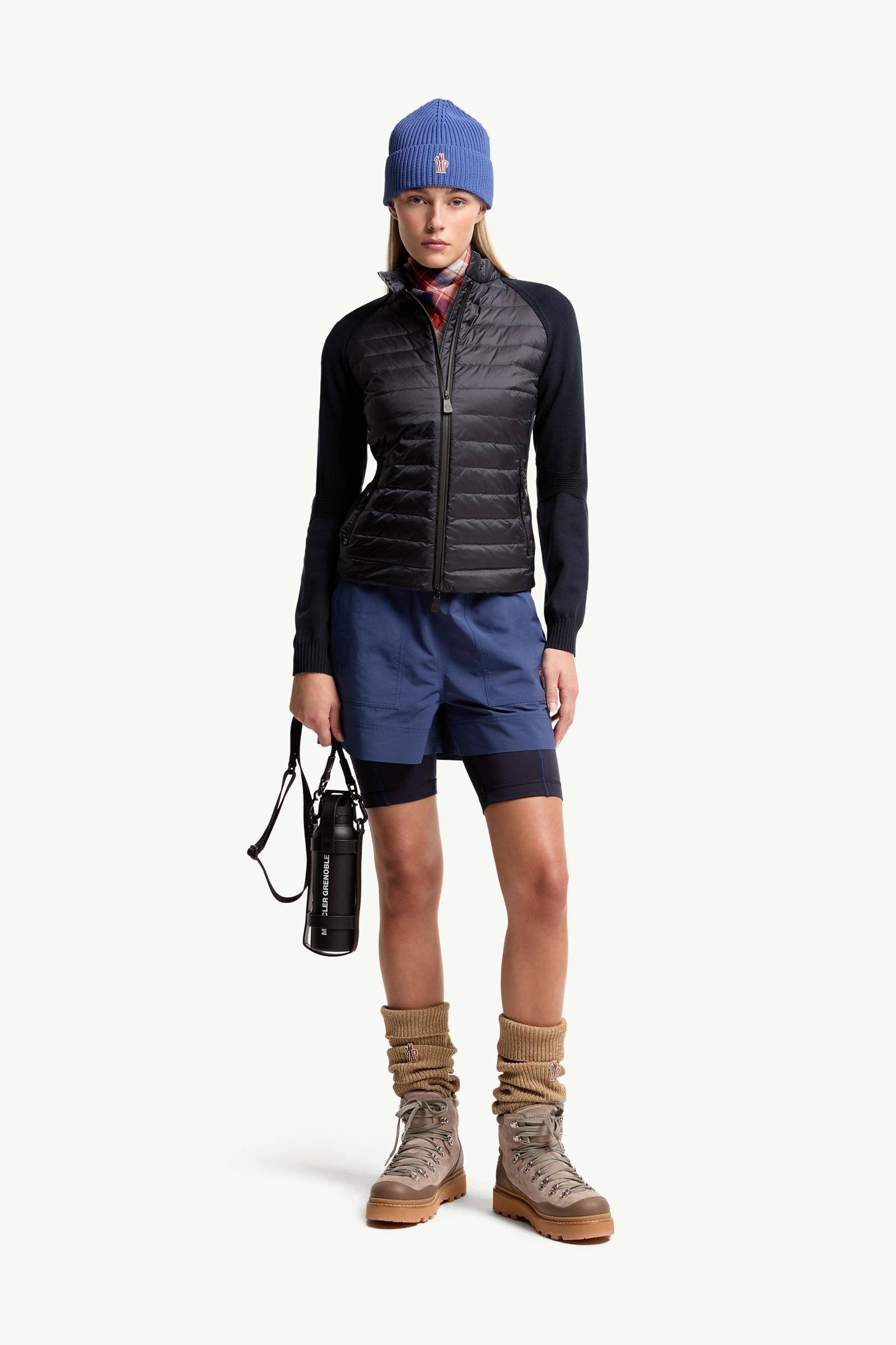 Padded Zip-Up Cardigan