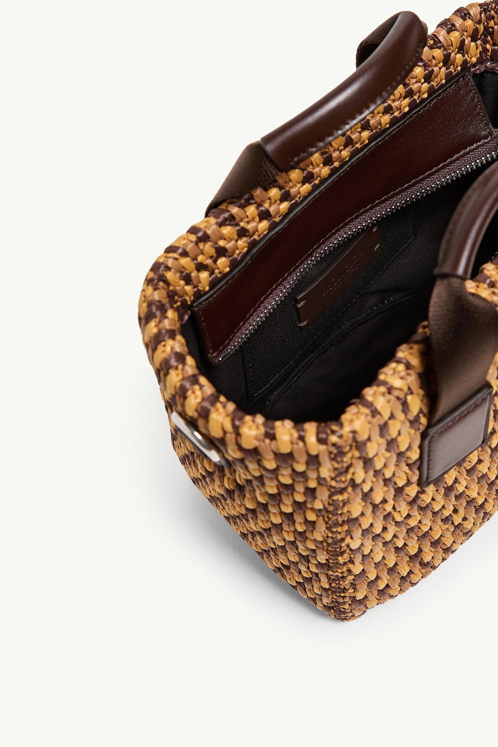 Micro Caradoc Raffia Tote Bag - 图片 5