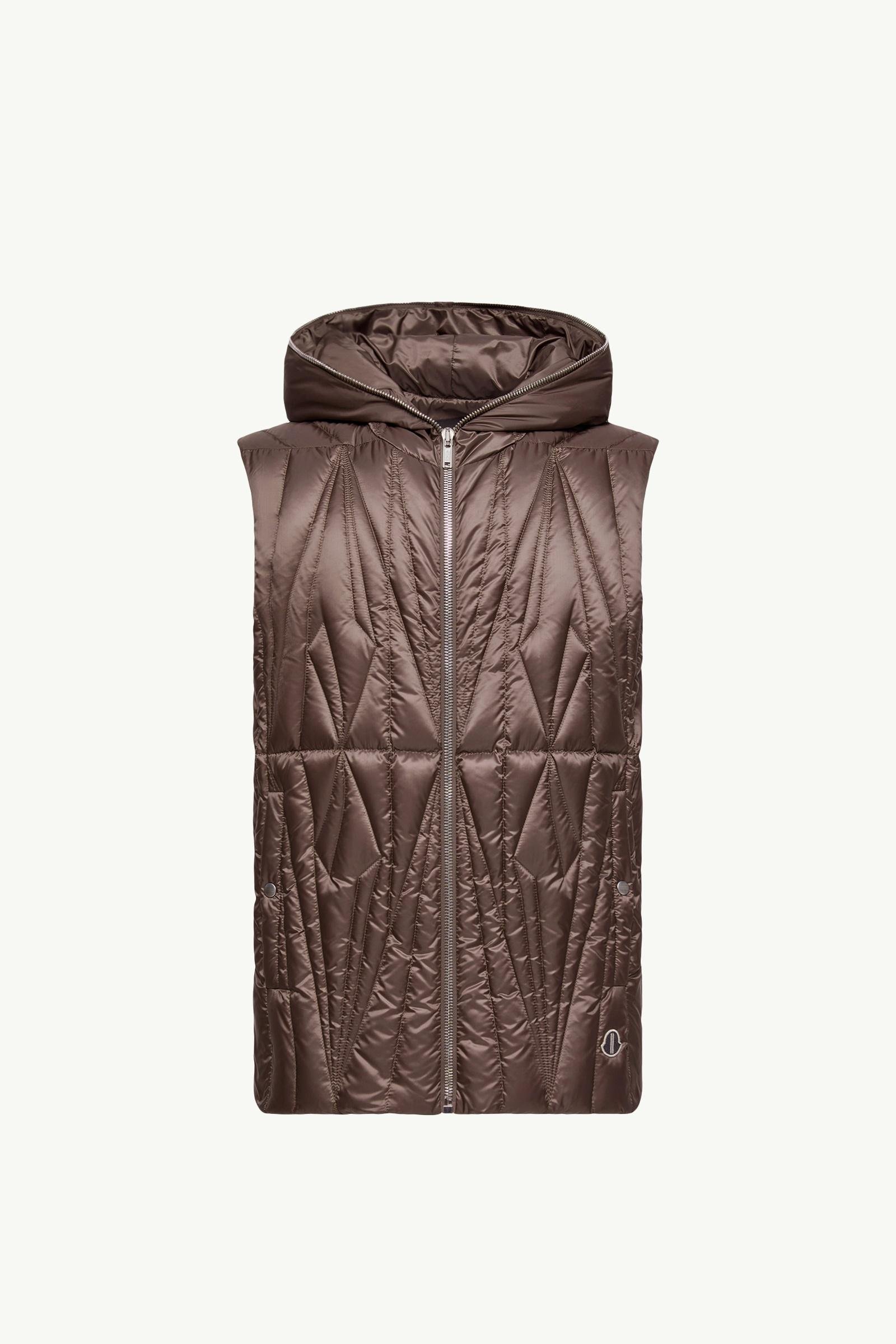 Moncler + Rick Owens Geocamo Ziplock Hooded Down Gilet