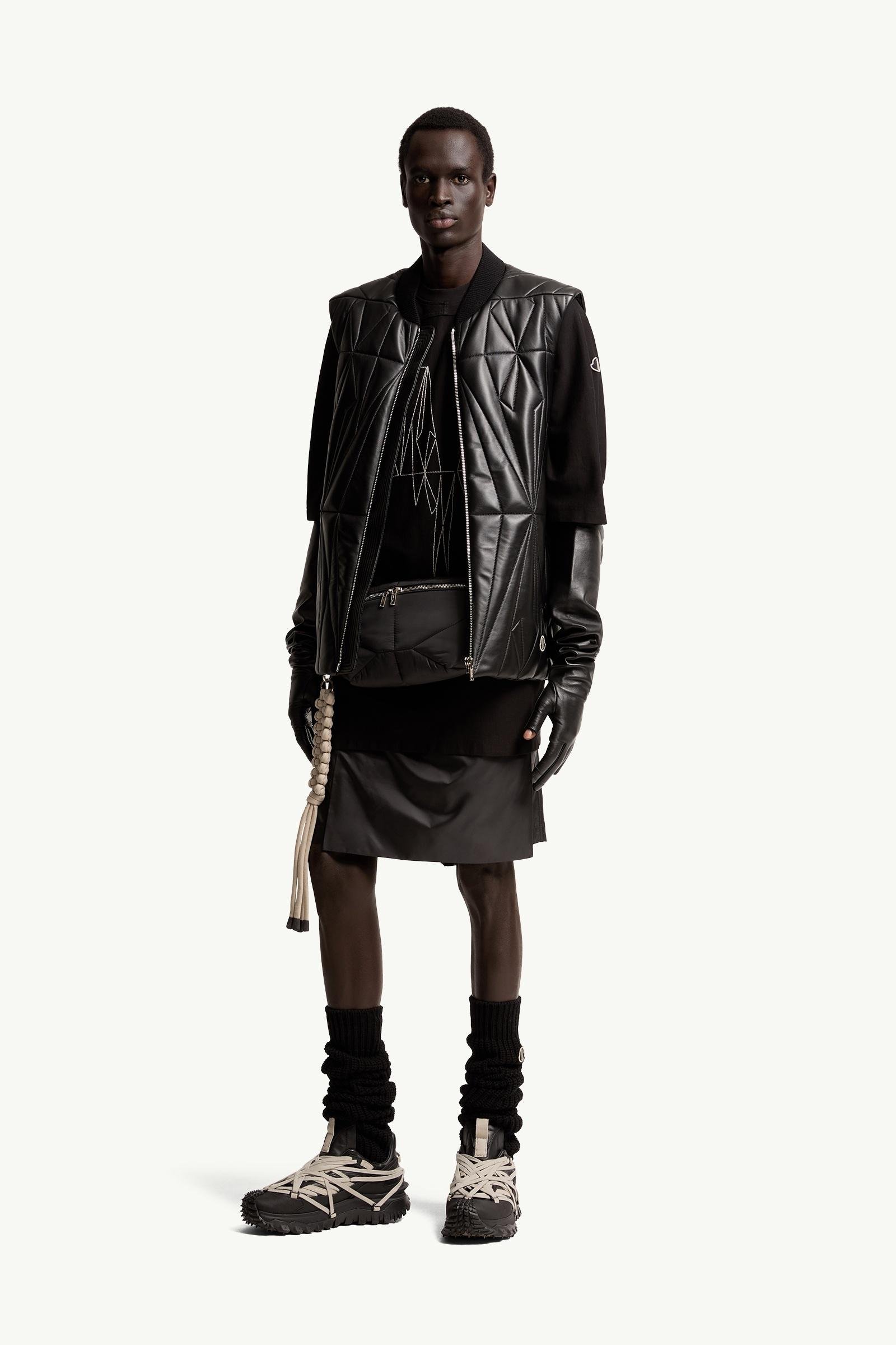 Alternative view of Moncler + Rick Owens Geocamo Flight Nappa Leather Gilet