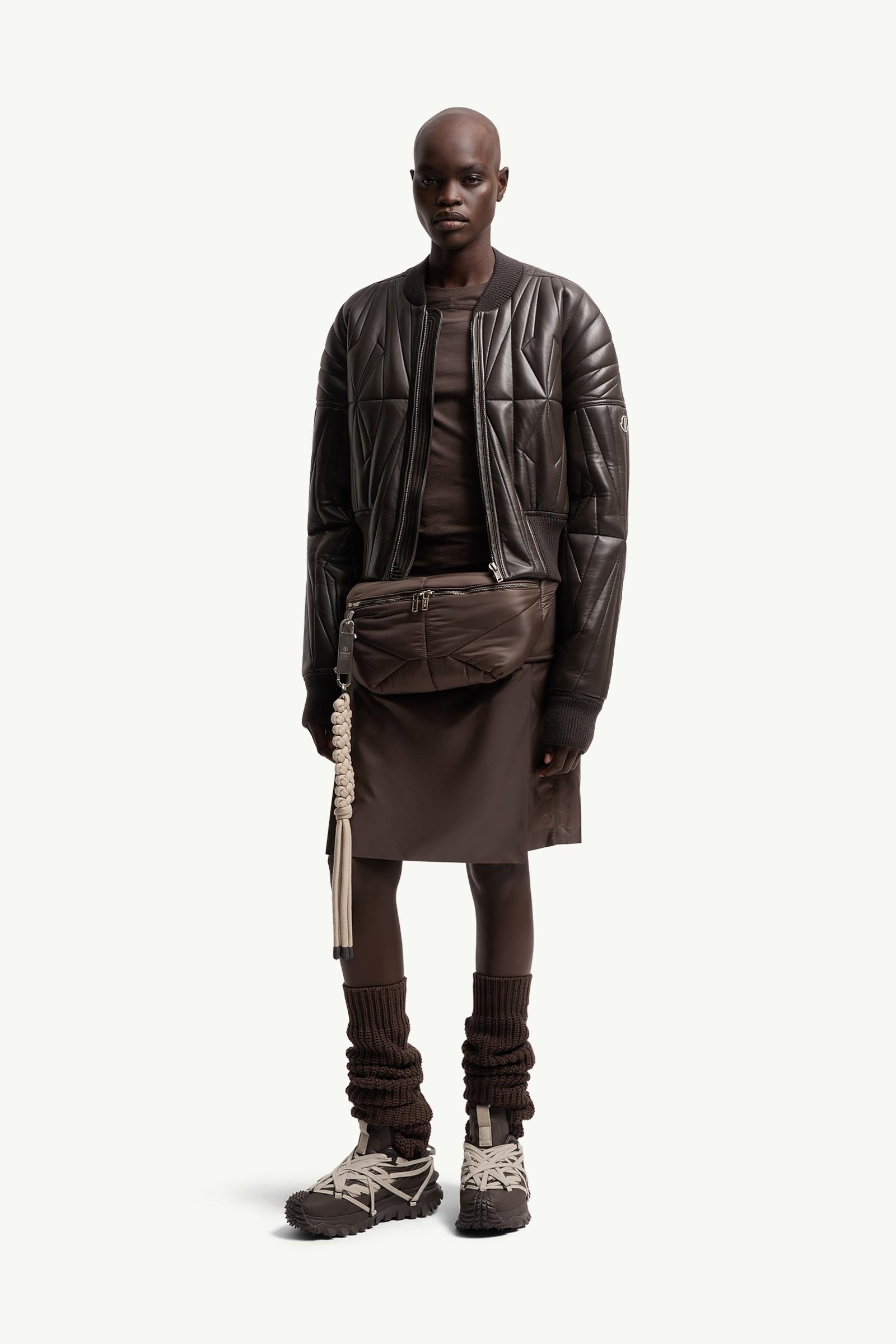 Moncler + Rick Owens Geocamo Nappa Leather Bomber Jacket