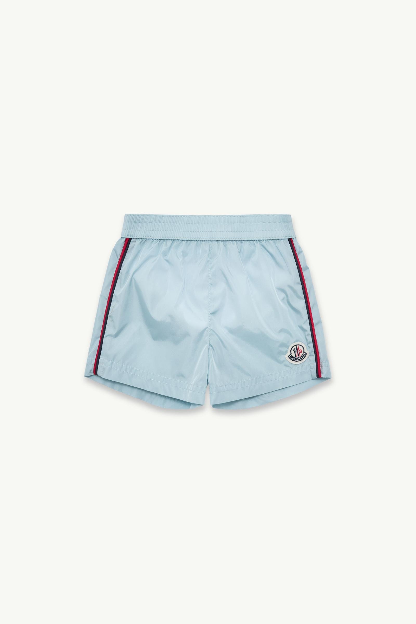 Tricolour-Trimmed Swim Shorts