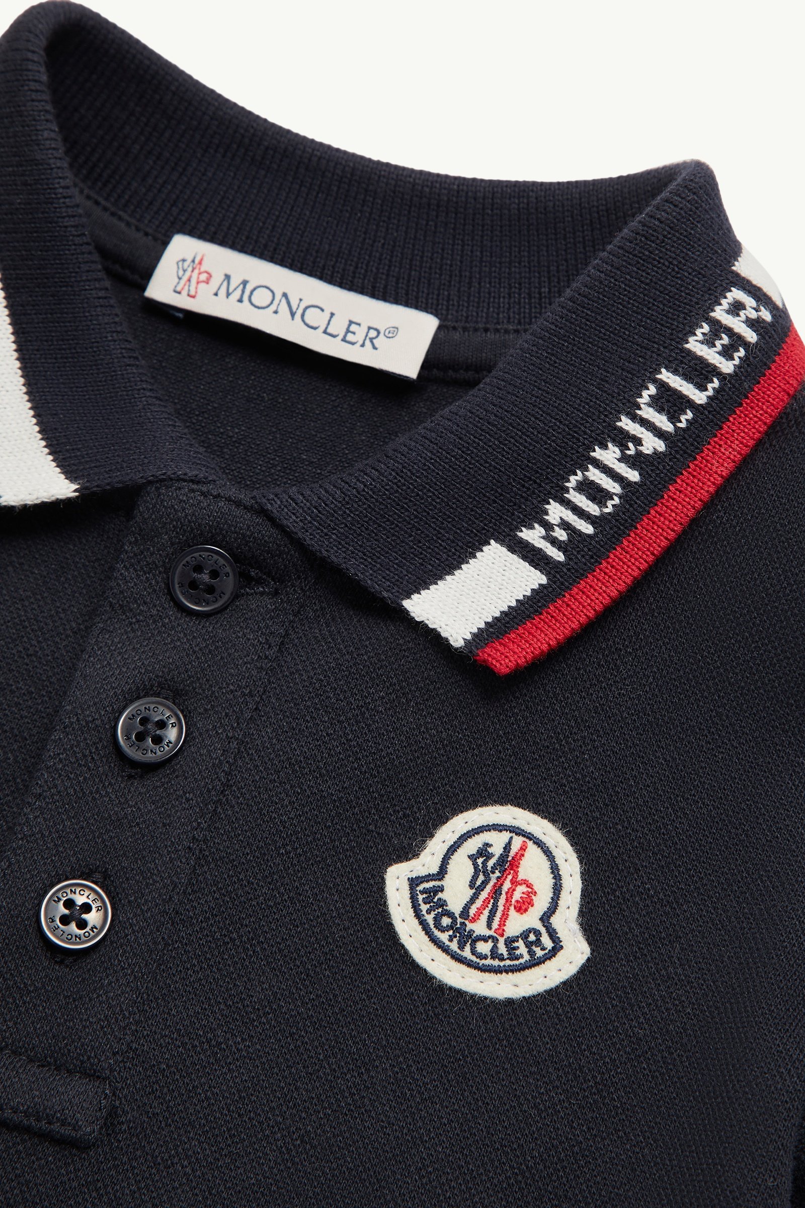 Alternative view of Tricolour-Trimmed Cotton Piquet Polo Shirt