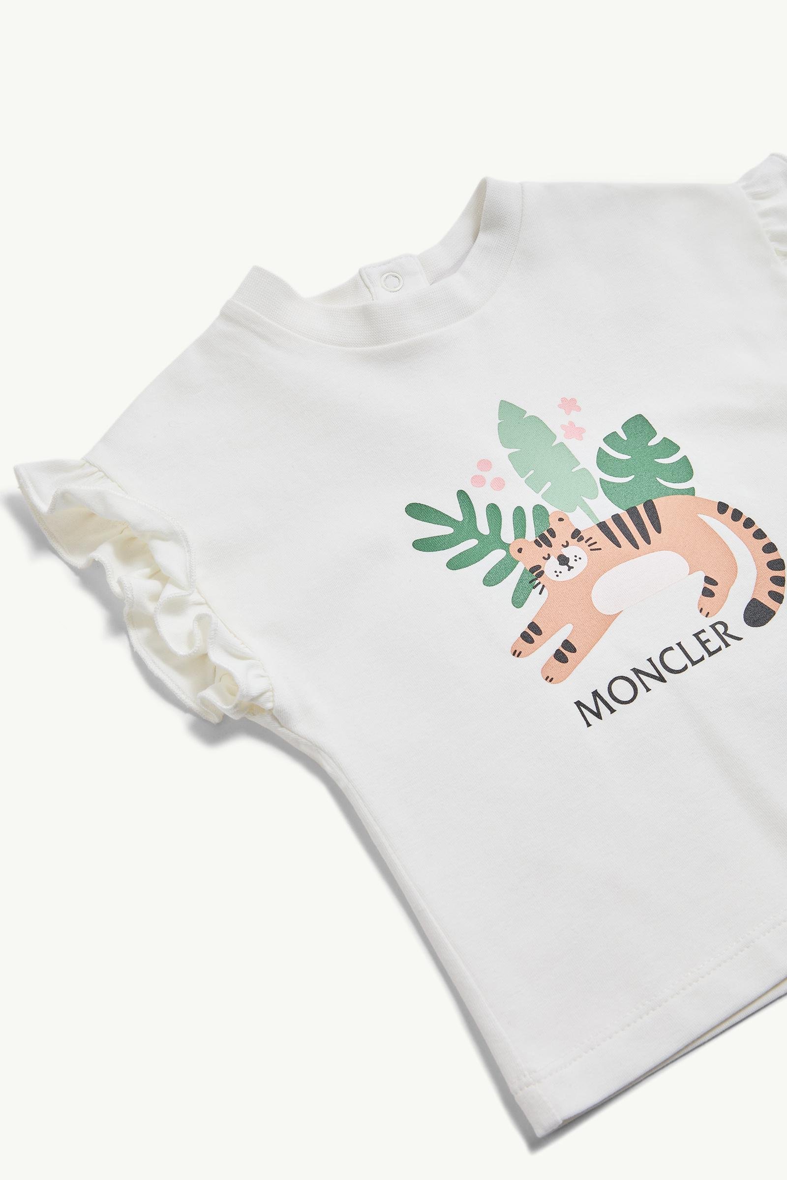 Alternative view of Animal Motif Ruffled Cotton T-Shirt