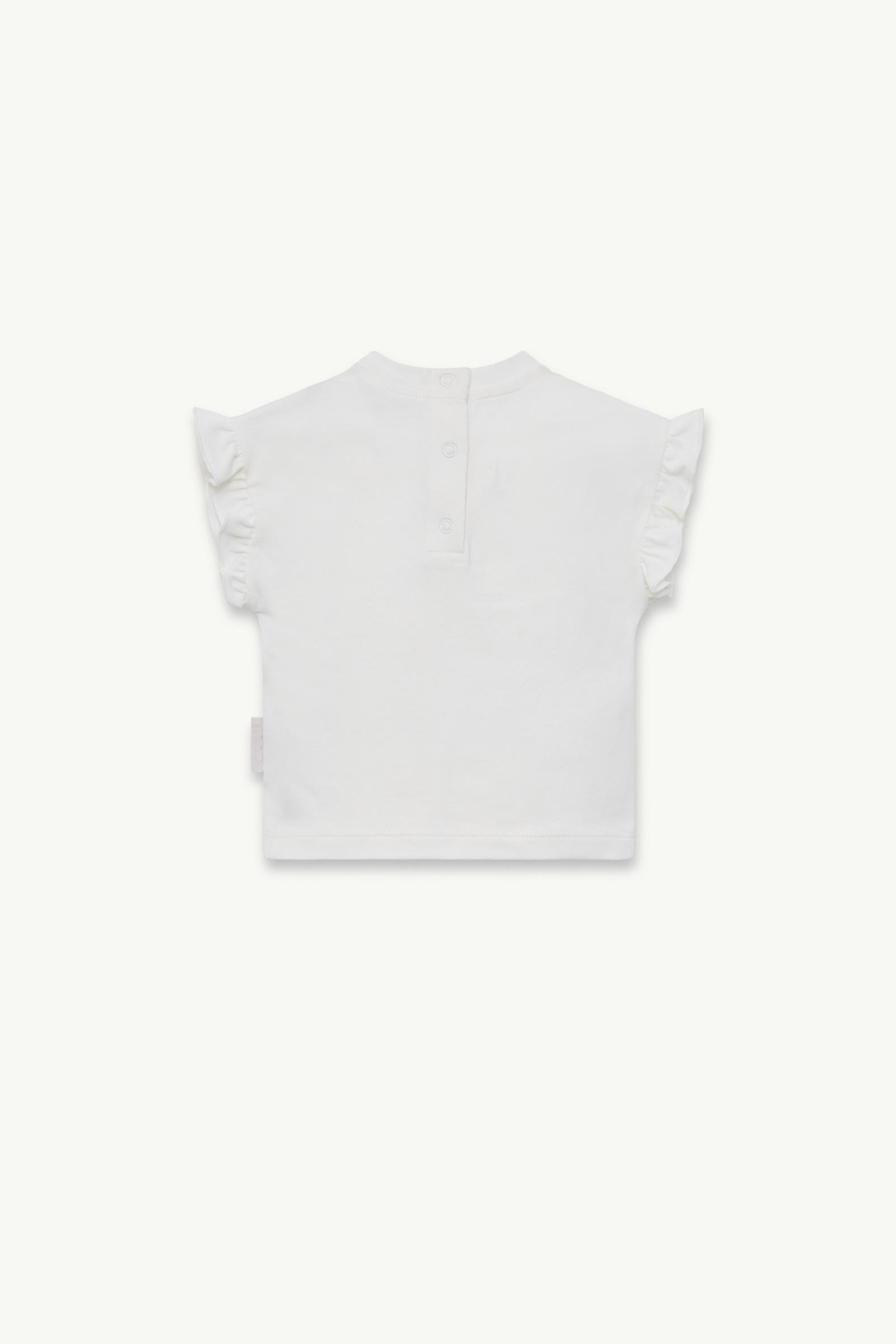 Animal Motif Ruffled Cotton T-Shirt - 图片 3