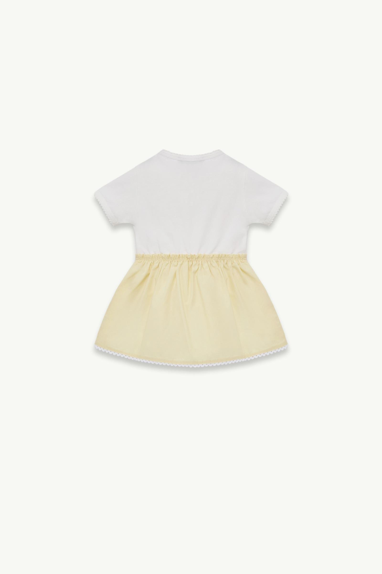 Pleated Cotton Blend Dress - 图片 3
