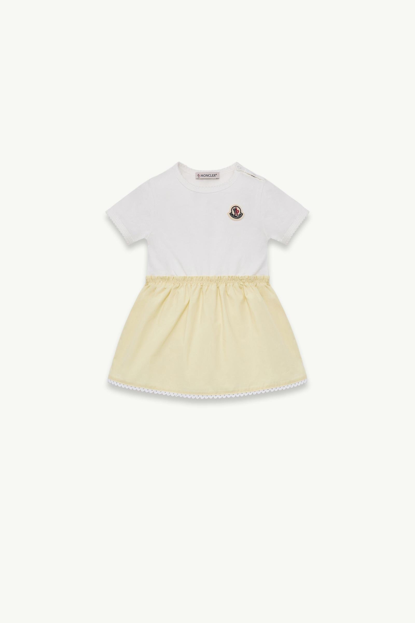 Pleated Cotton Blend Dress