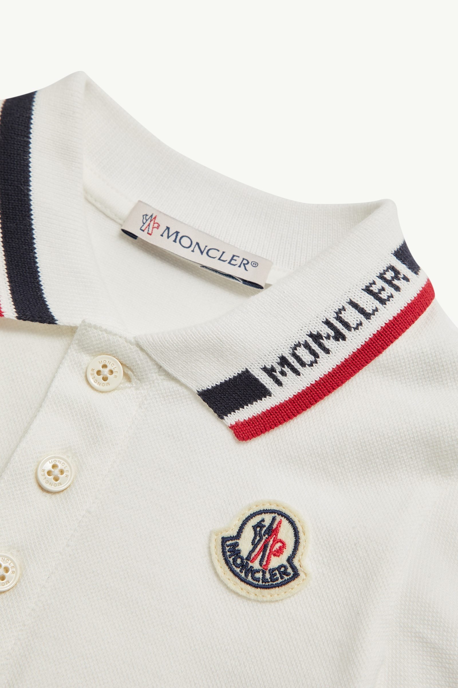 Alternative view of Tricolour-Trimmed Cotton Piquet Set