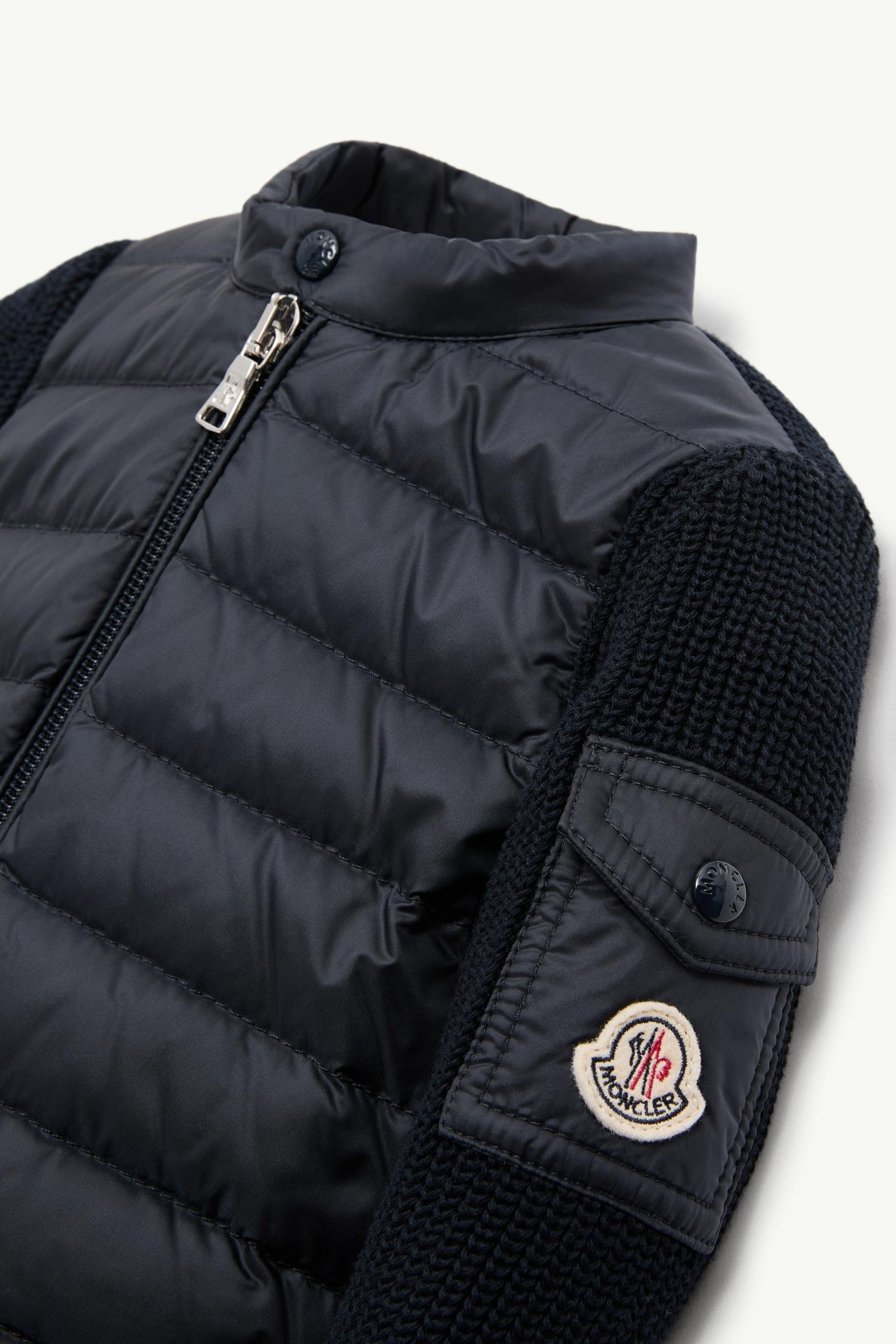 Alternative view of Padded Cotton Zip-Up Cardigan