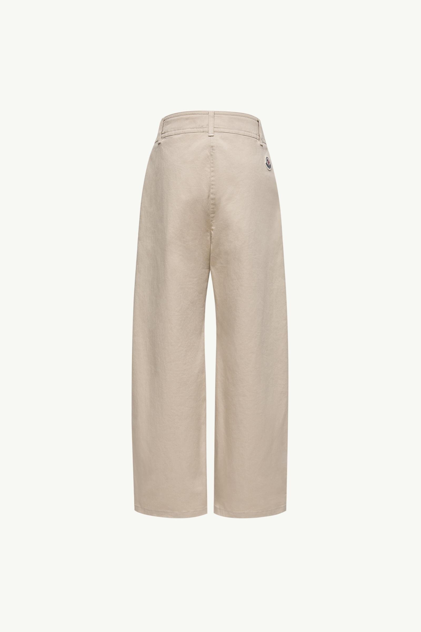 Pleated Stretch Cotton Gabardine Trousers - 图片 4