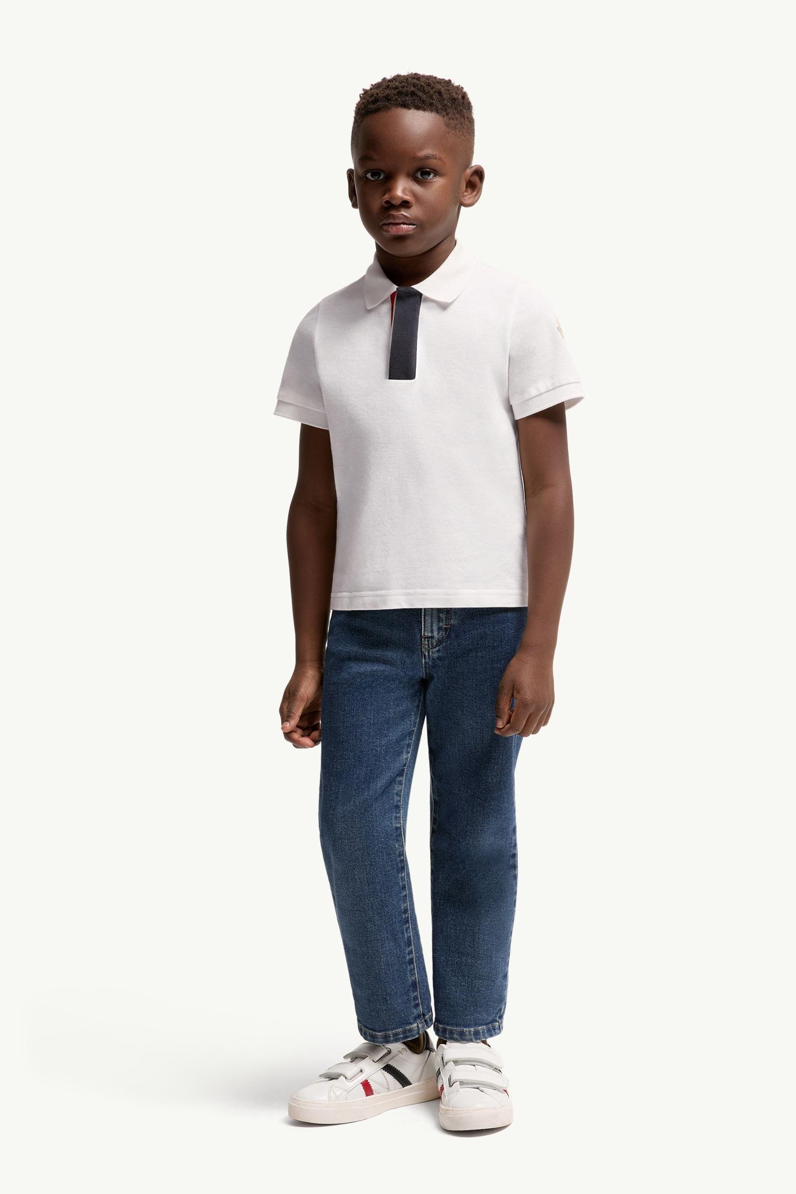 Alternative view of Tricolour-Trimmed Cotton Piquet Polo Shirt