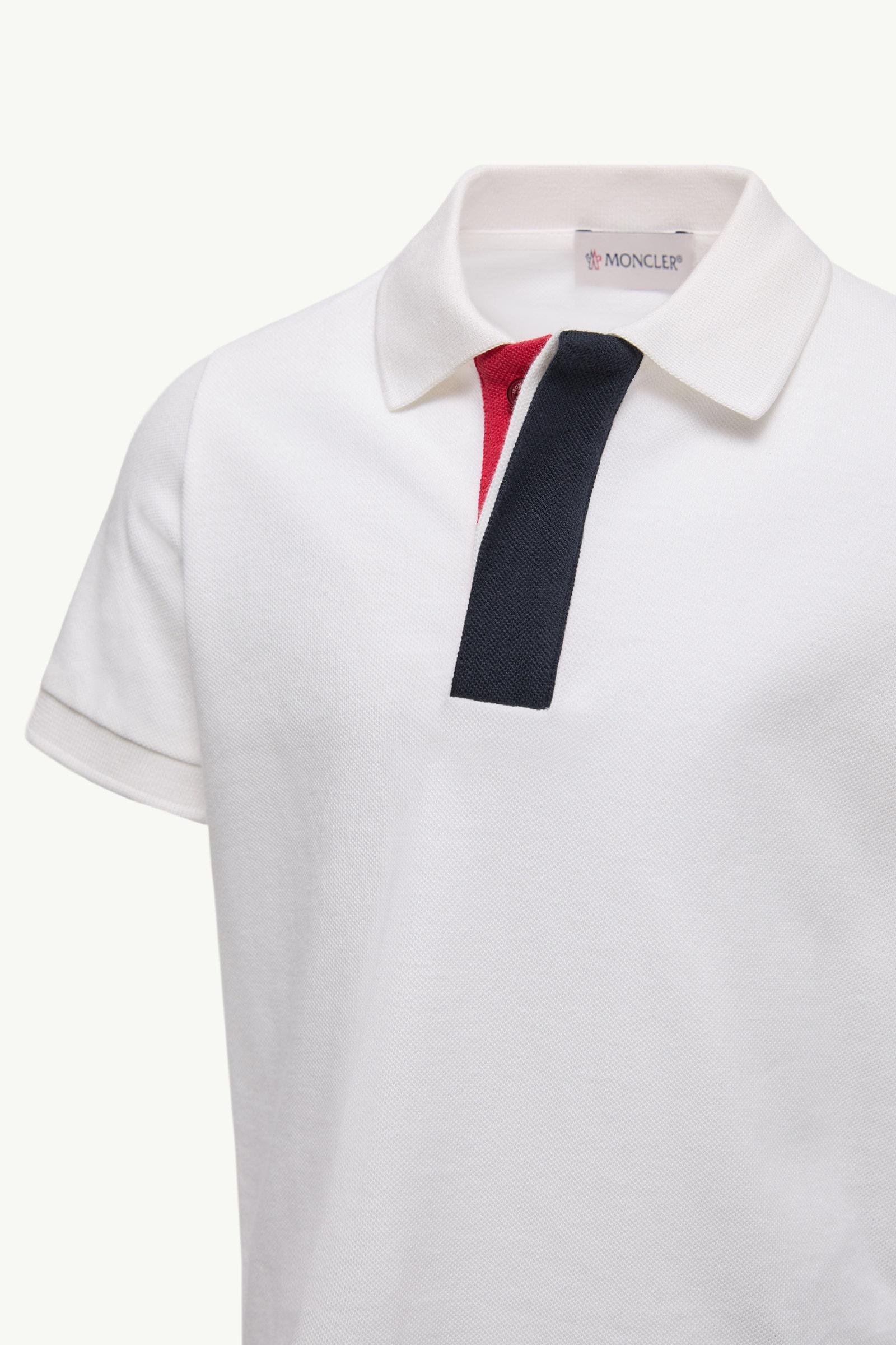 Tricolour-Trimmed Cotton Piquet Polo Shirt - 图片 3
