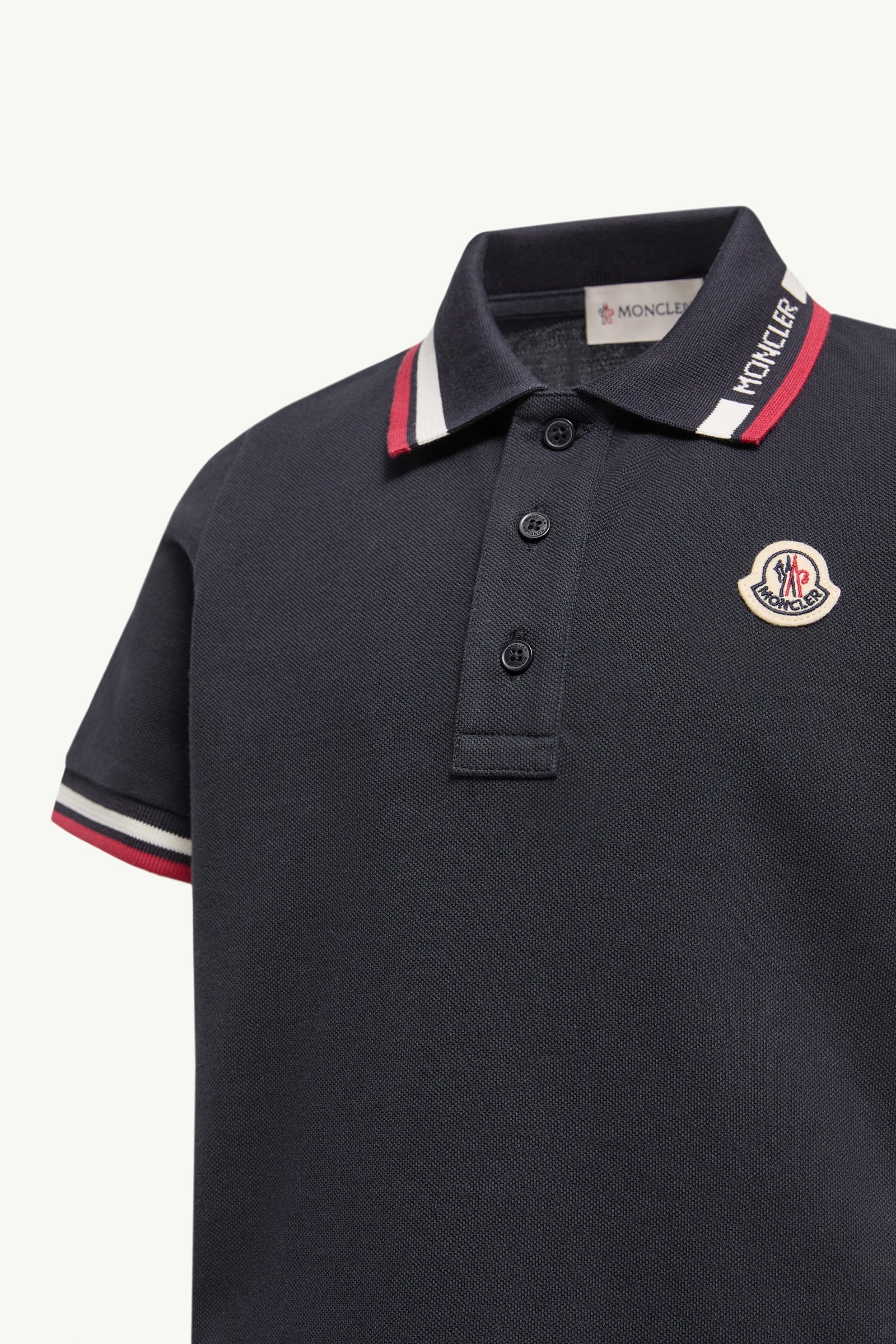 Alternative view of Tricolour-Trimmed Cotton Piquet Polo Shirt
