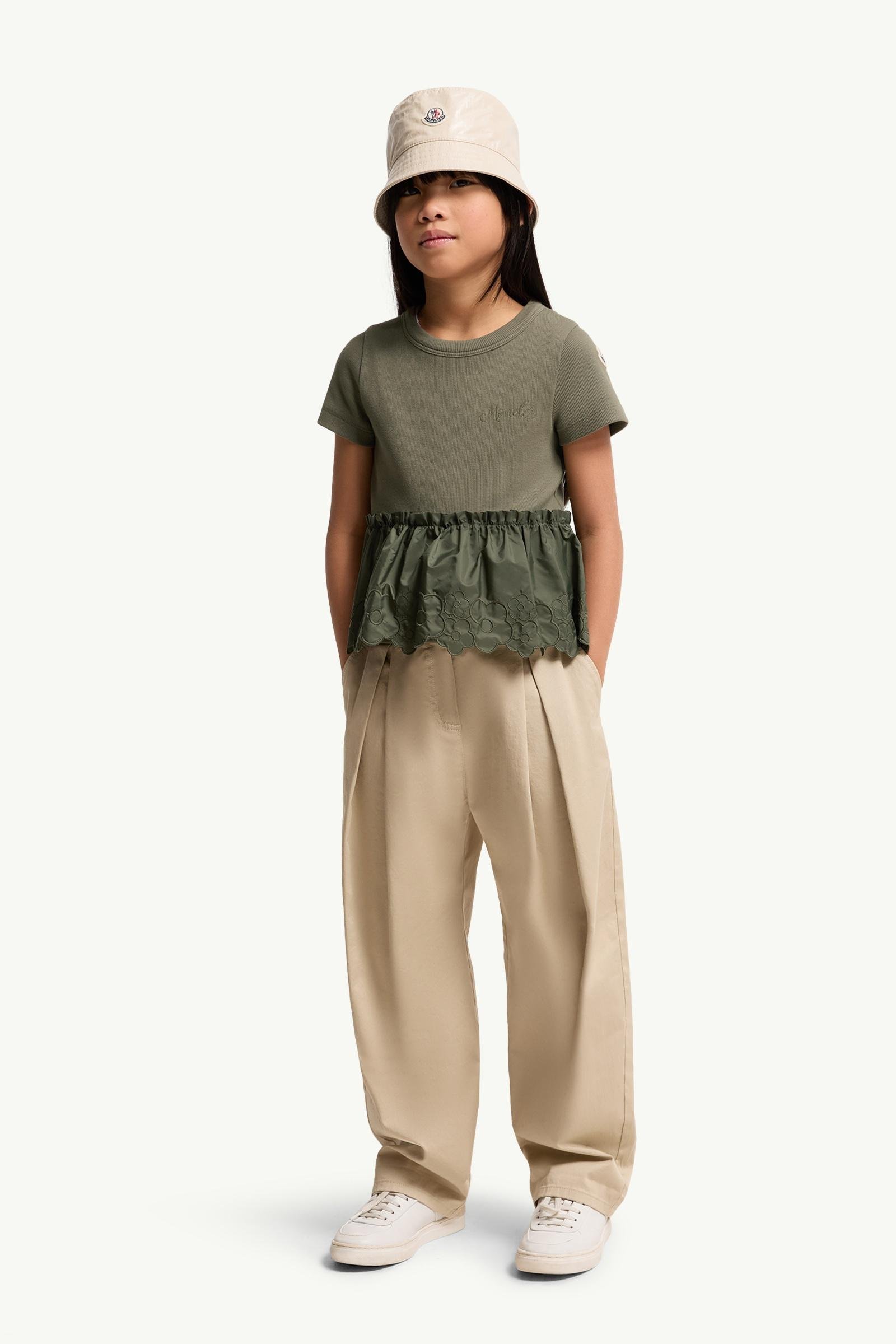 Alternative view of Embroidered Flowers Pleated T-Shirt