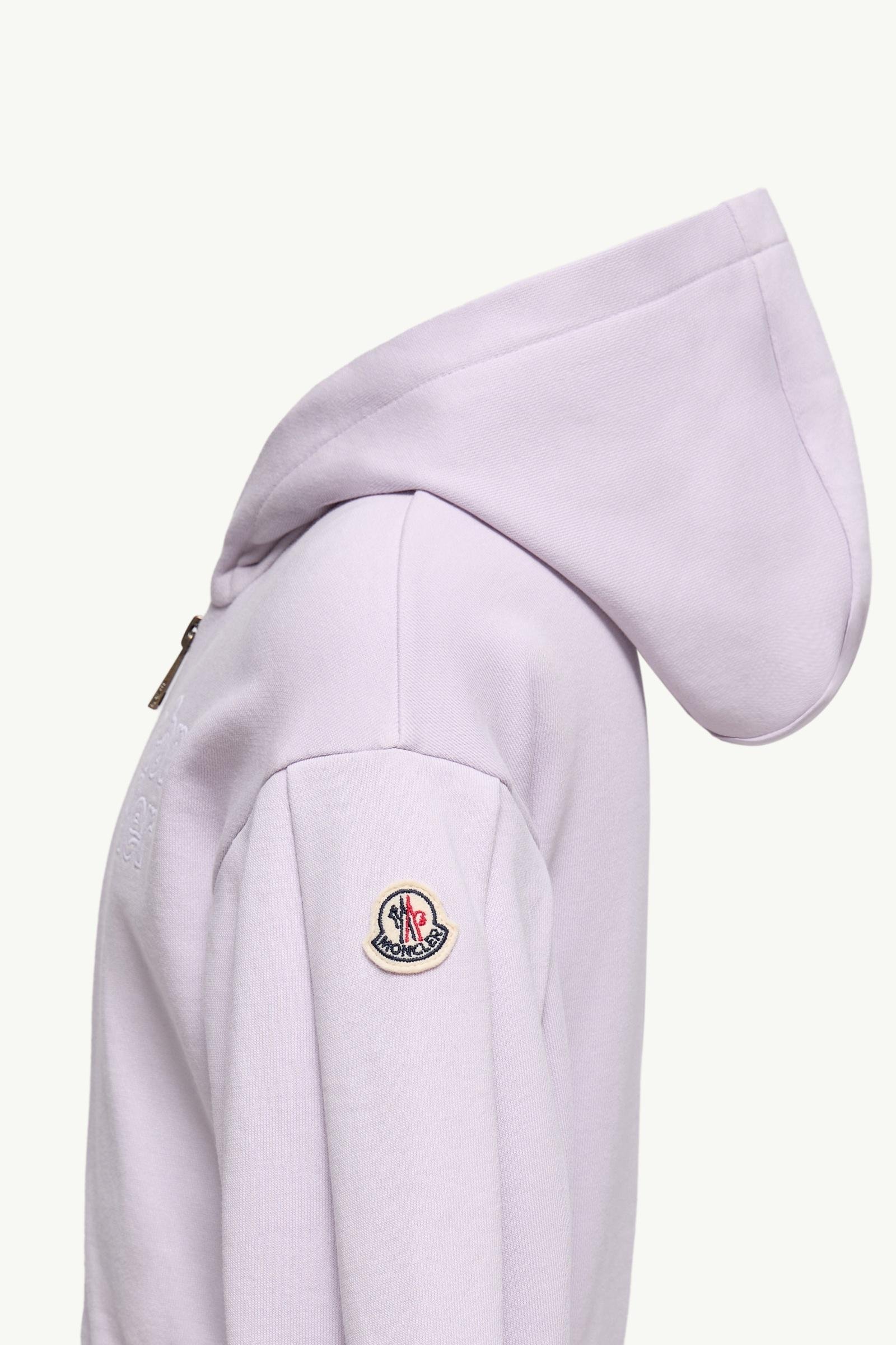 Embroidered Zip-Up Cotton Hoodie - 图片 3