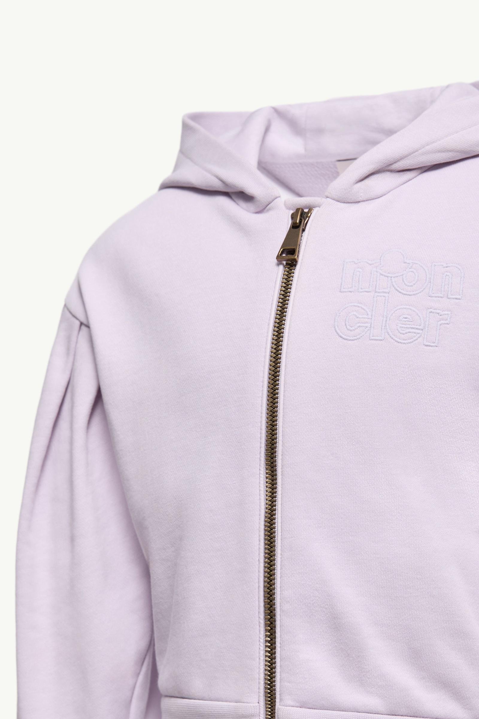 Embroidered Zip-Up Cotton Hoodie - 图片 5