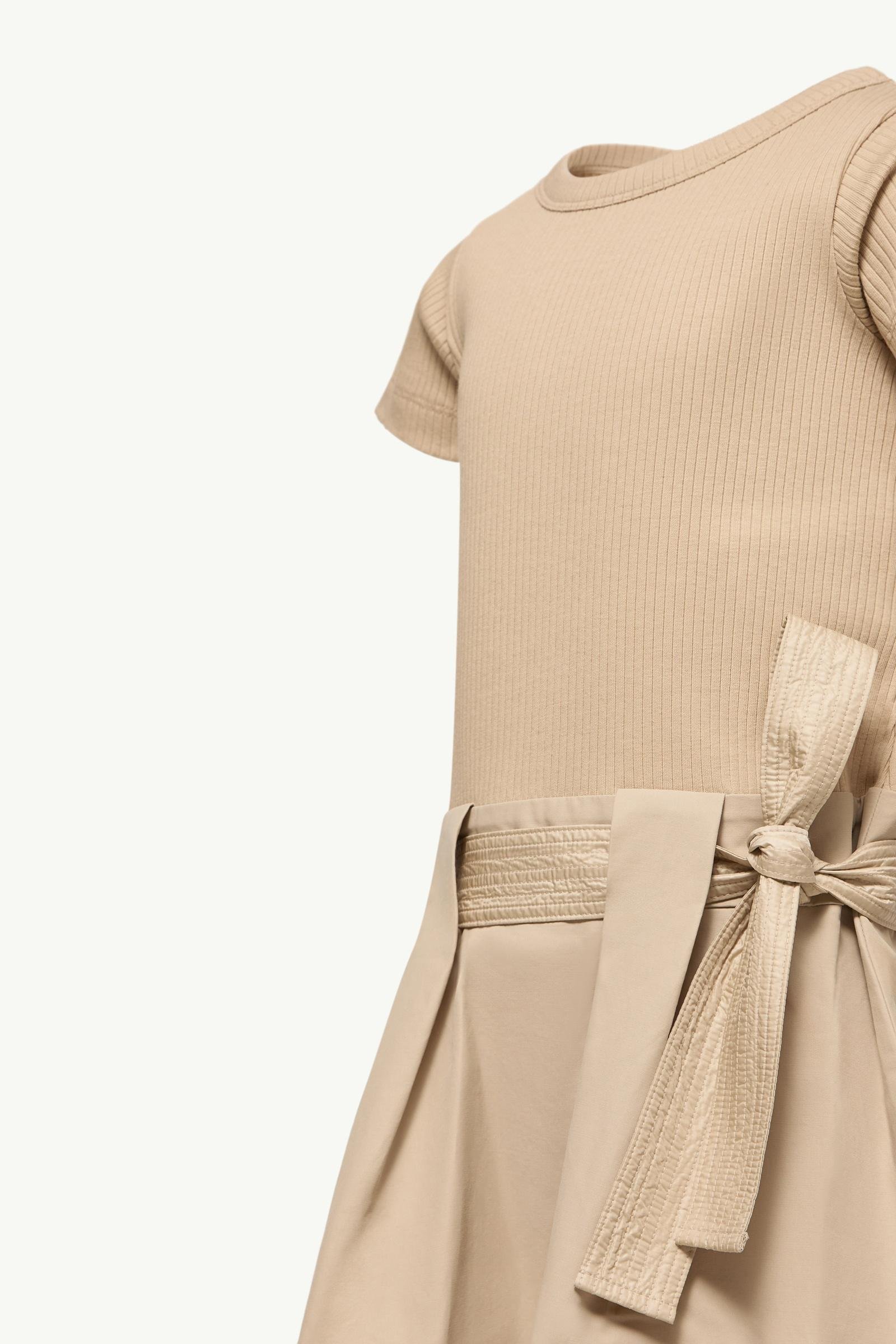 Bow Cotton Dress - 图片 3