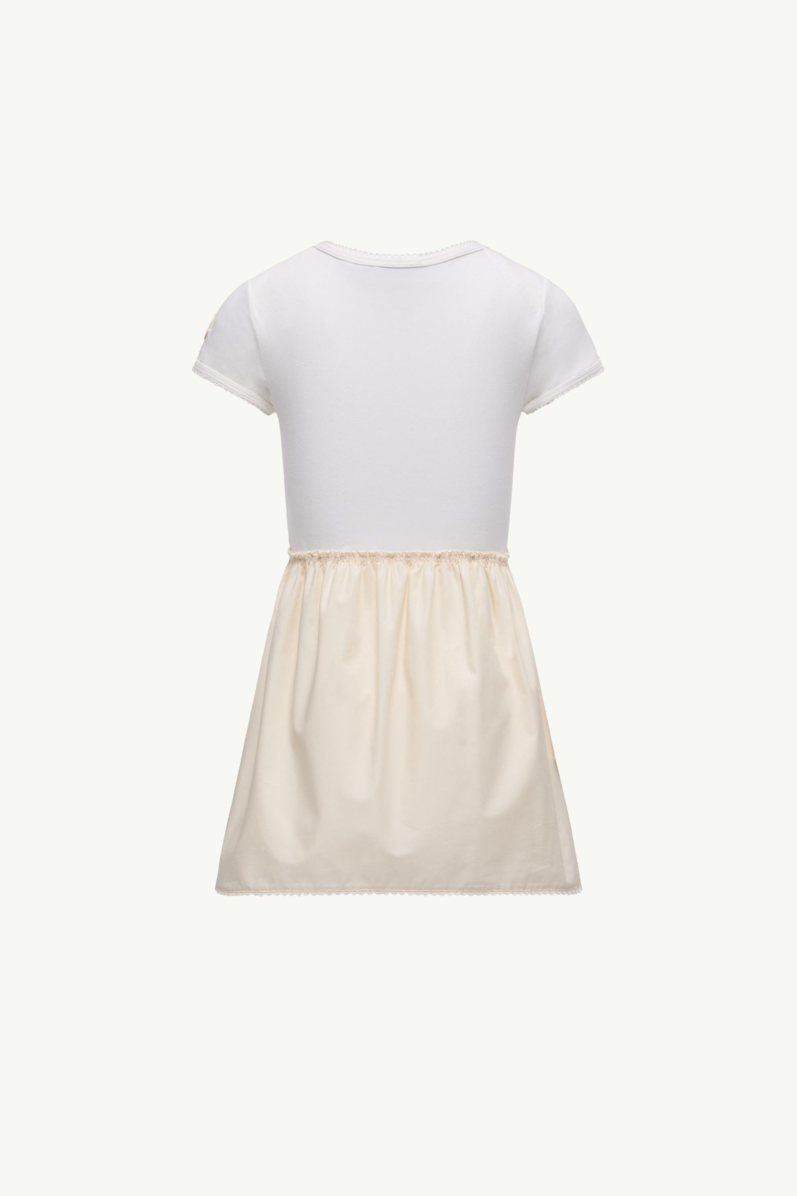 Embroidered Flower Cotton Blend Dress - 图片 3
