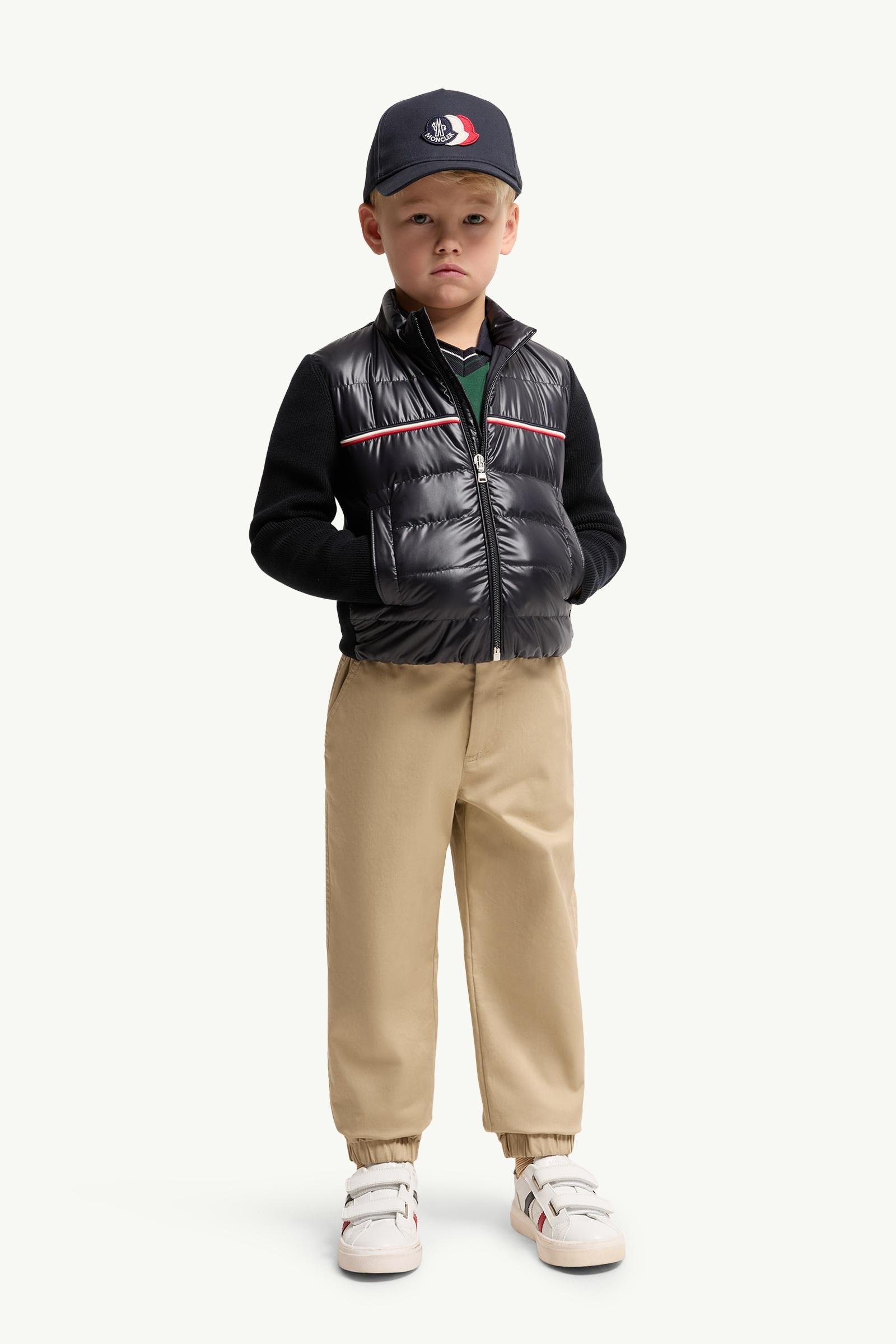 Alternative view of Tricolour Padded Cotton Zip-Up Cardigan