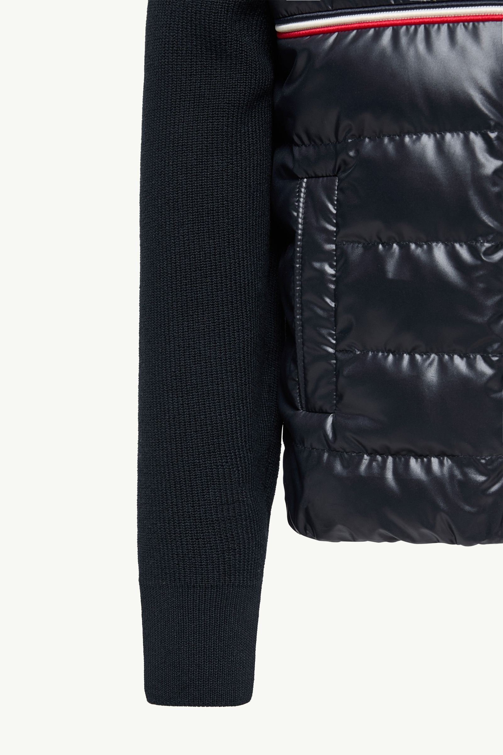 Tricolour Padded Cotton Zip-Up Cardigan - 图片 5