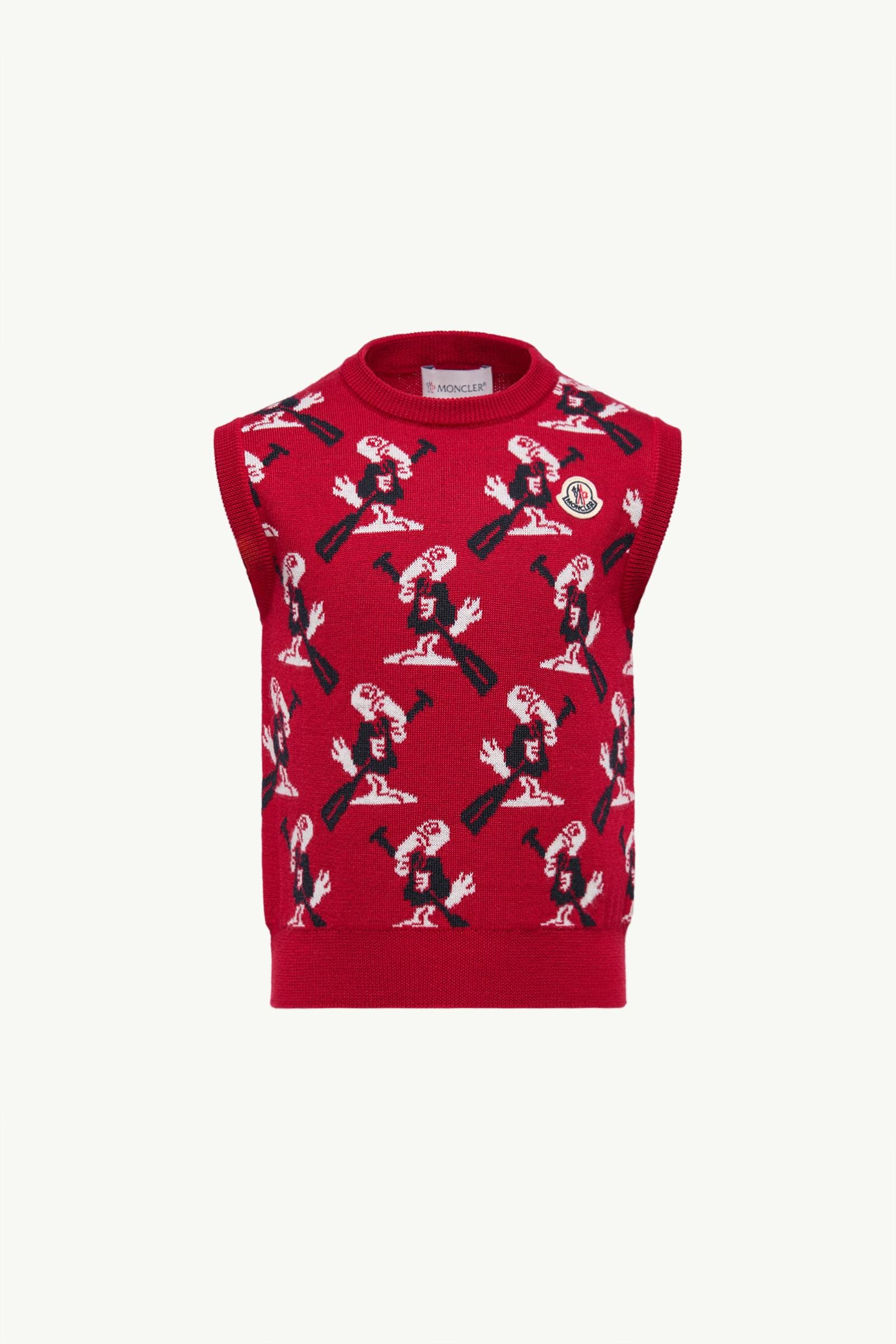 Duck Jacquard Wool Gilet