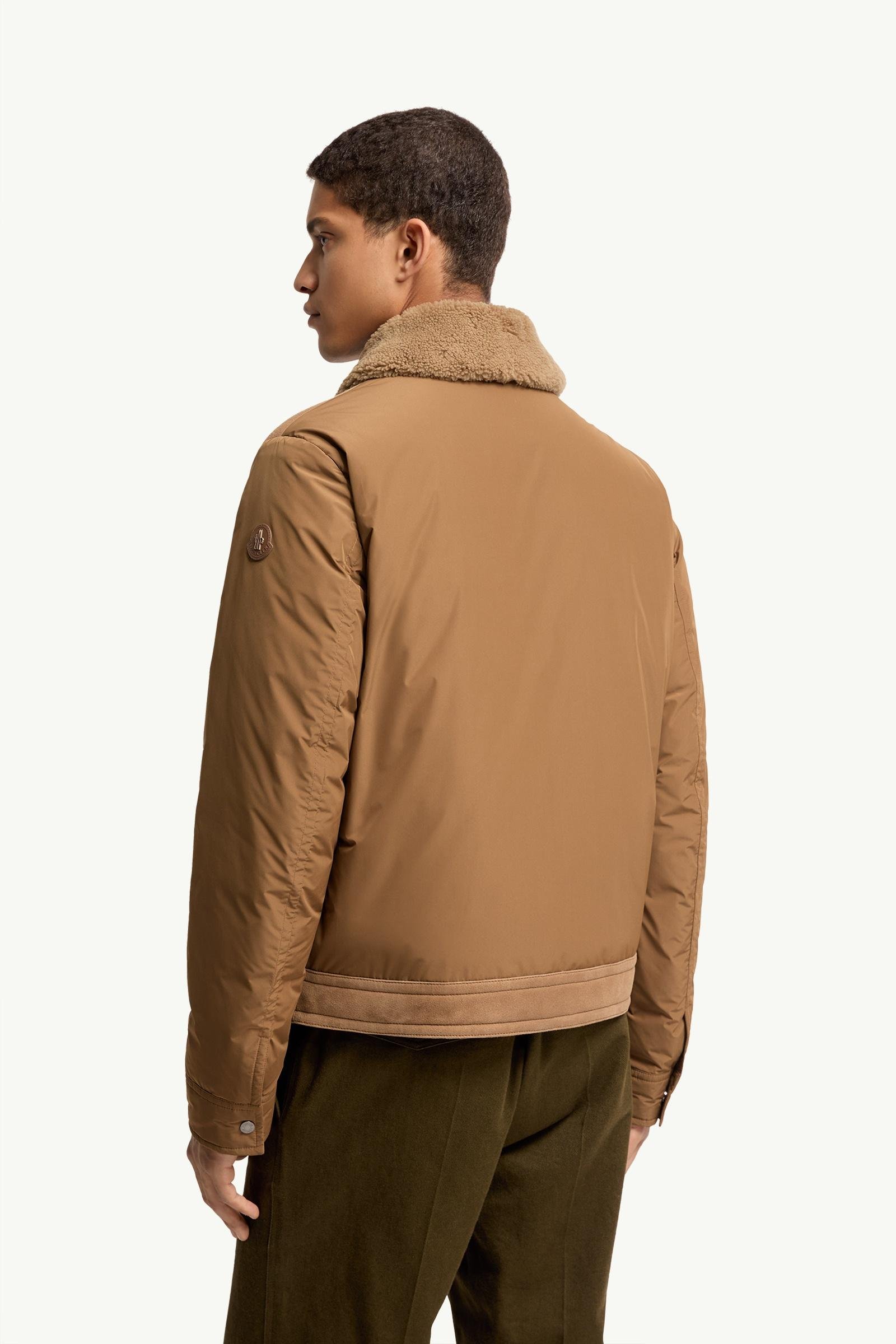 Zerique Shearling & Suede Short Down Jacket - 图片 5
