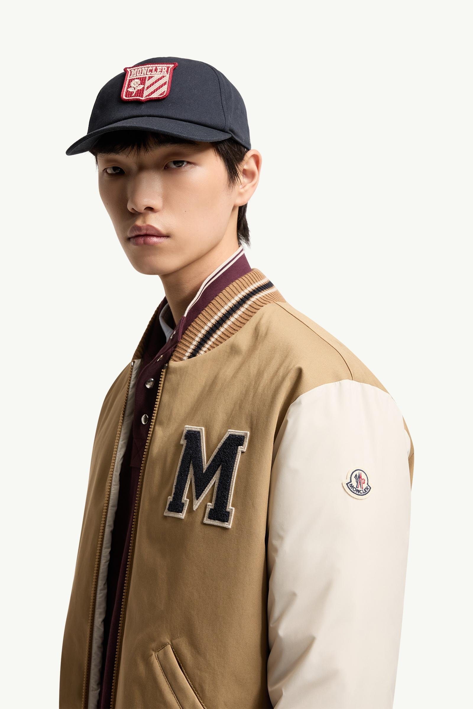 Alternative view of Oreane Cotton Blend Varsity Down Jacket
