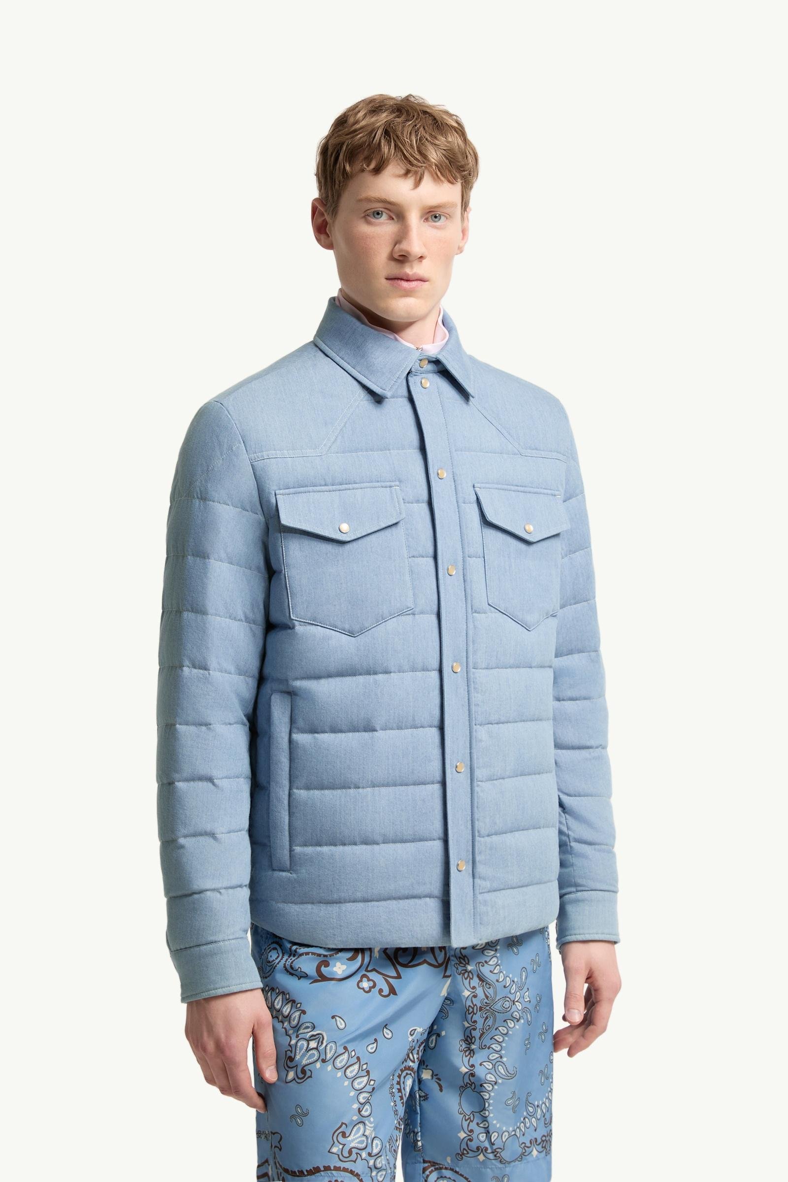 Tiriol Denim Down Shirt Jacket - 图片 4