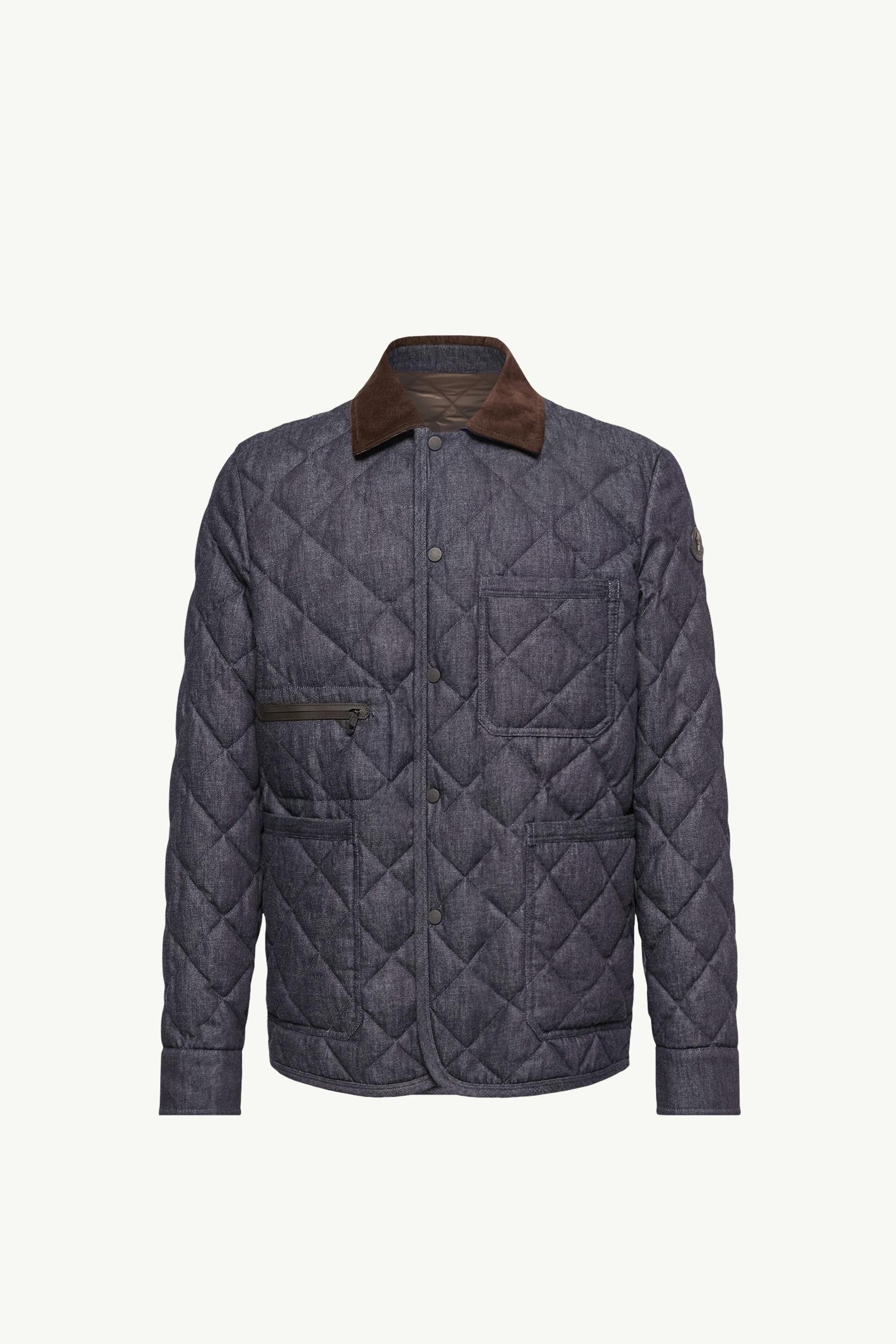 Kryen Diamond Quilted Denim Down Shirt Jacket - 图片 3