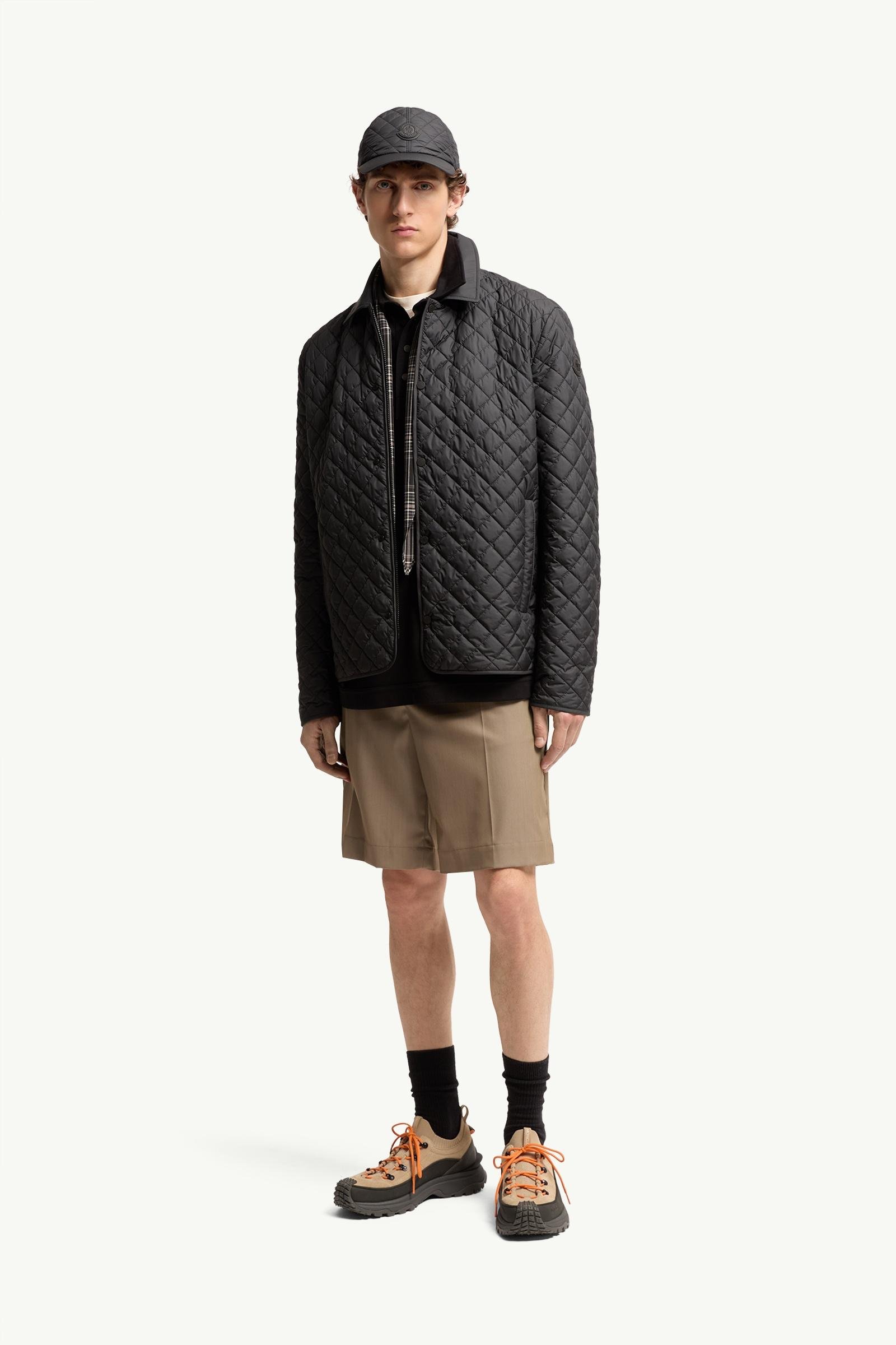 Avrelie Diamond Quilted Padded Shirt Jacket