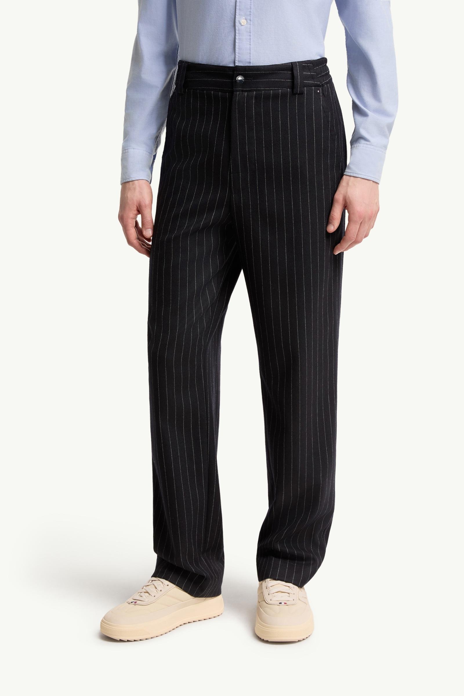 Tailored Pinstripe Trousers - 图片 4