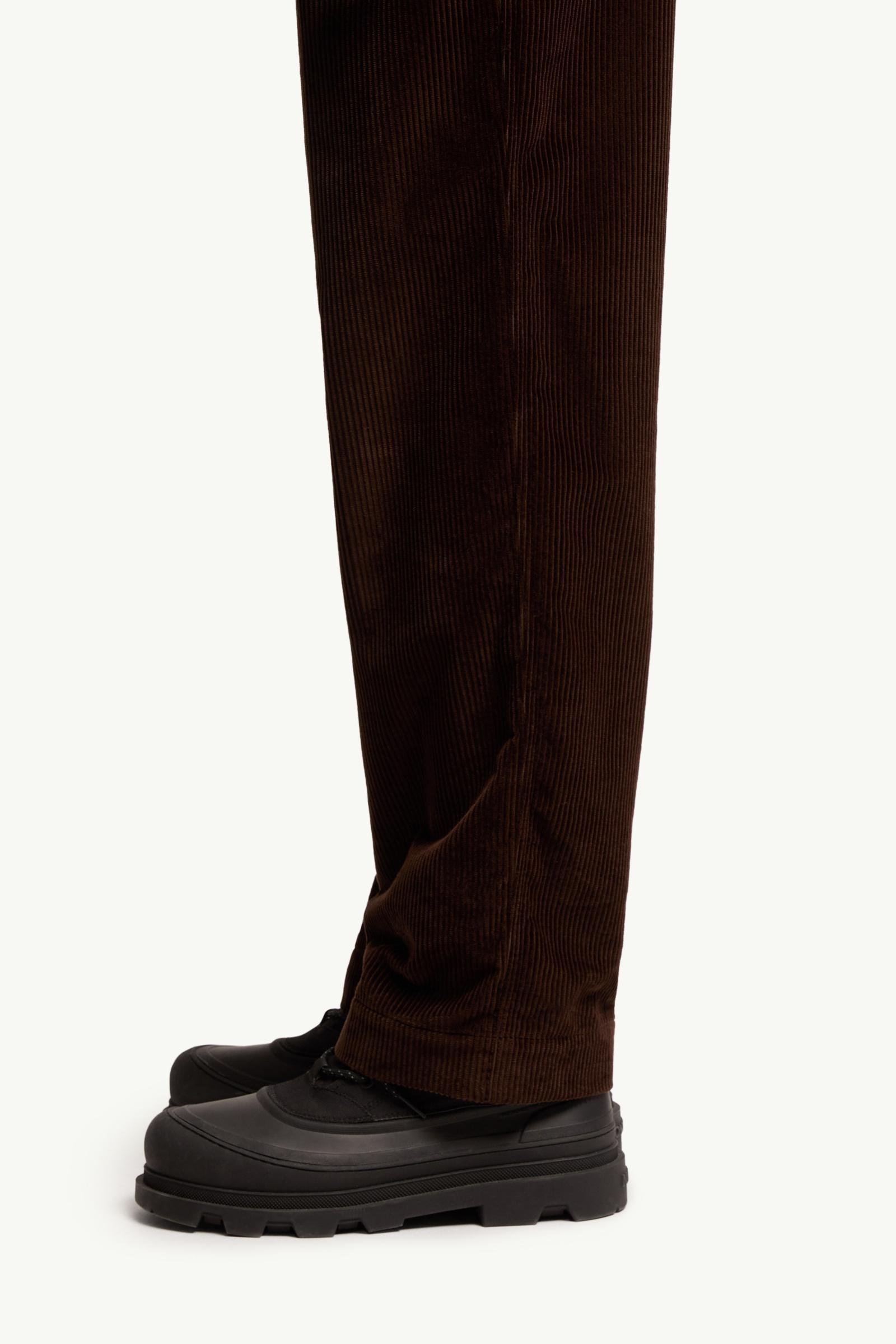 Leather Logo Corduroy Trousers - 图片 2