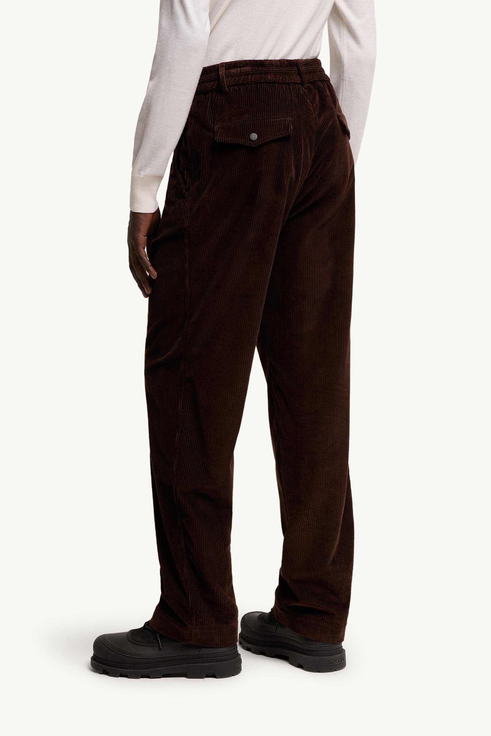 Leather Logo Corduroy Trousers - 图片 5