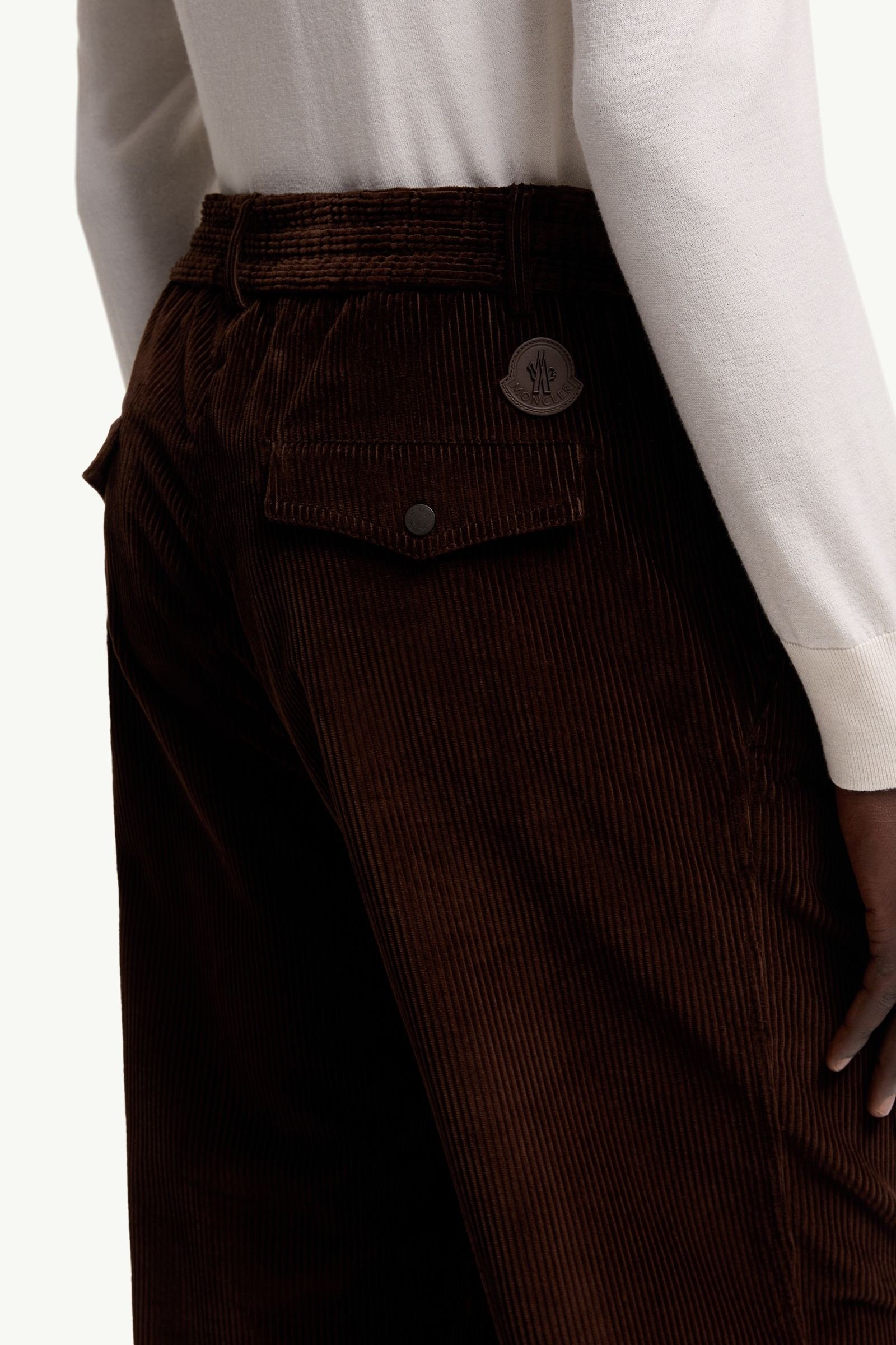 Leather Logo Corduroy Trousers - 图片 6