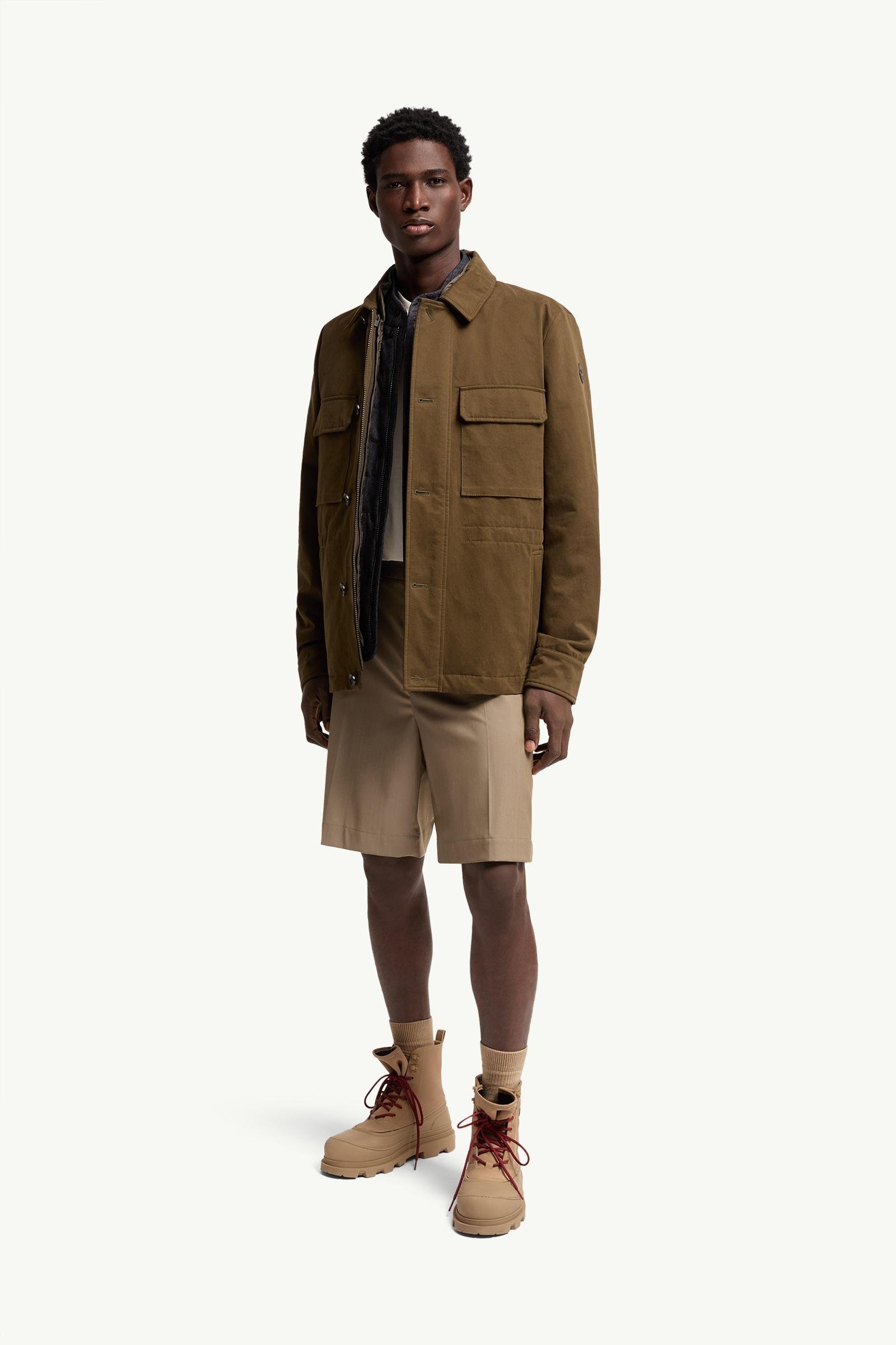 Wool Blend Gabardine Bermuda Shorts