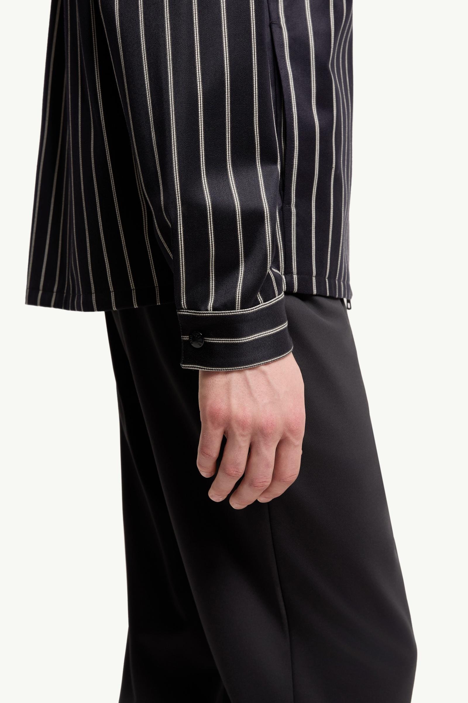 Wool & Cotton Striped Hooded Jacket - 图片 6
