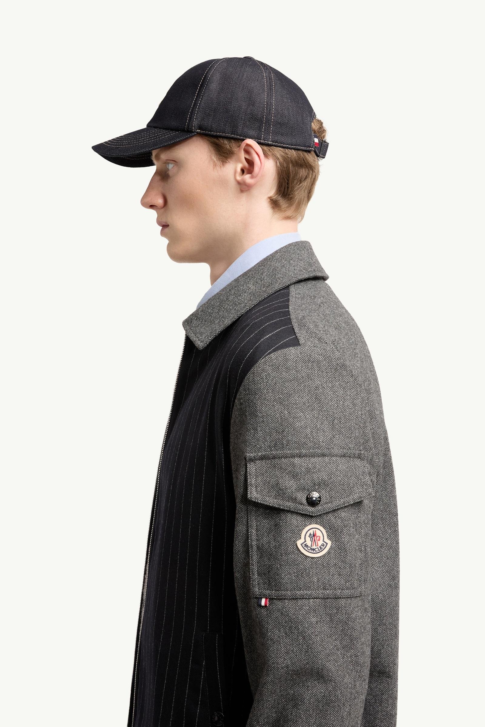 Alternative view of Herringbone Wool Blend Zip-Up Shirt Jacket