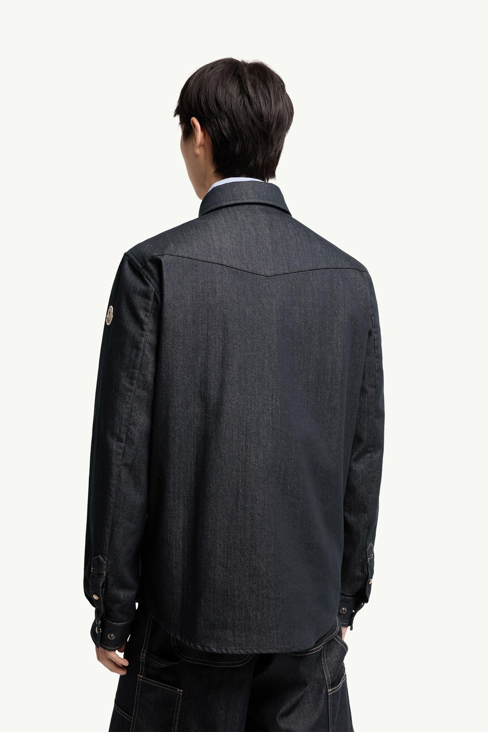 Denim Long Sleeve Shirt Jacket - 图片 5