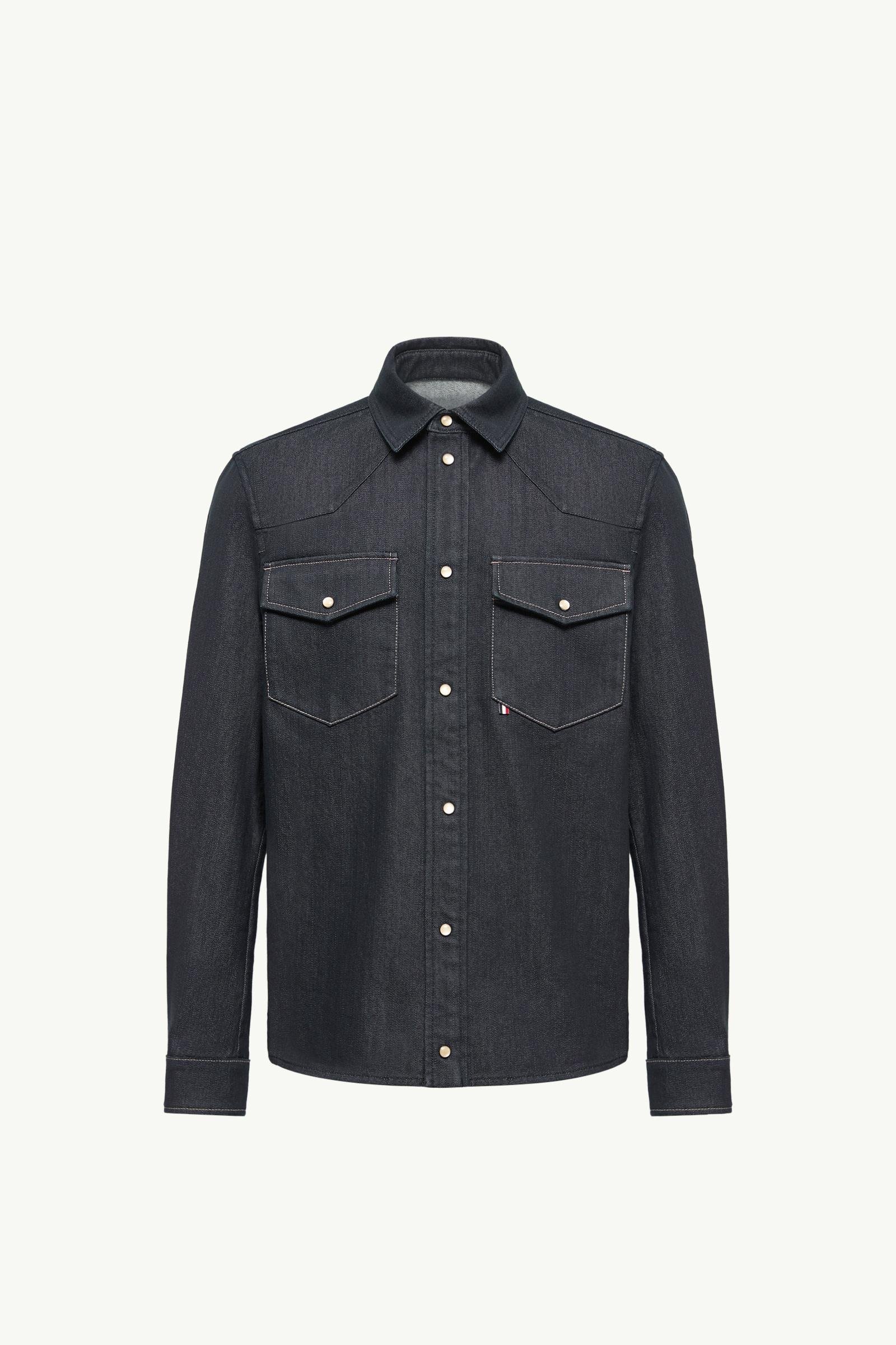 Denim Long Sleeve Shirt Jacket - 图片 3
