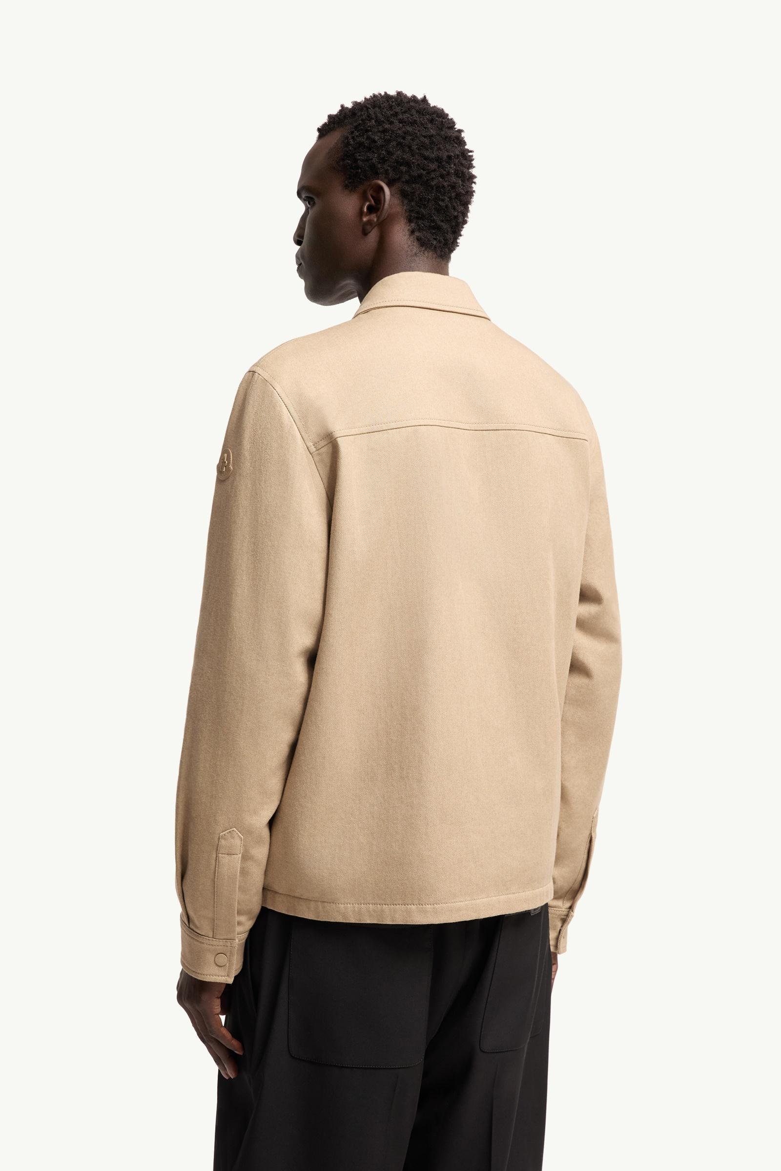 Leather Logo Cotton Shirt Jacket - 图片 5