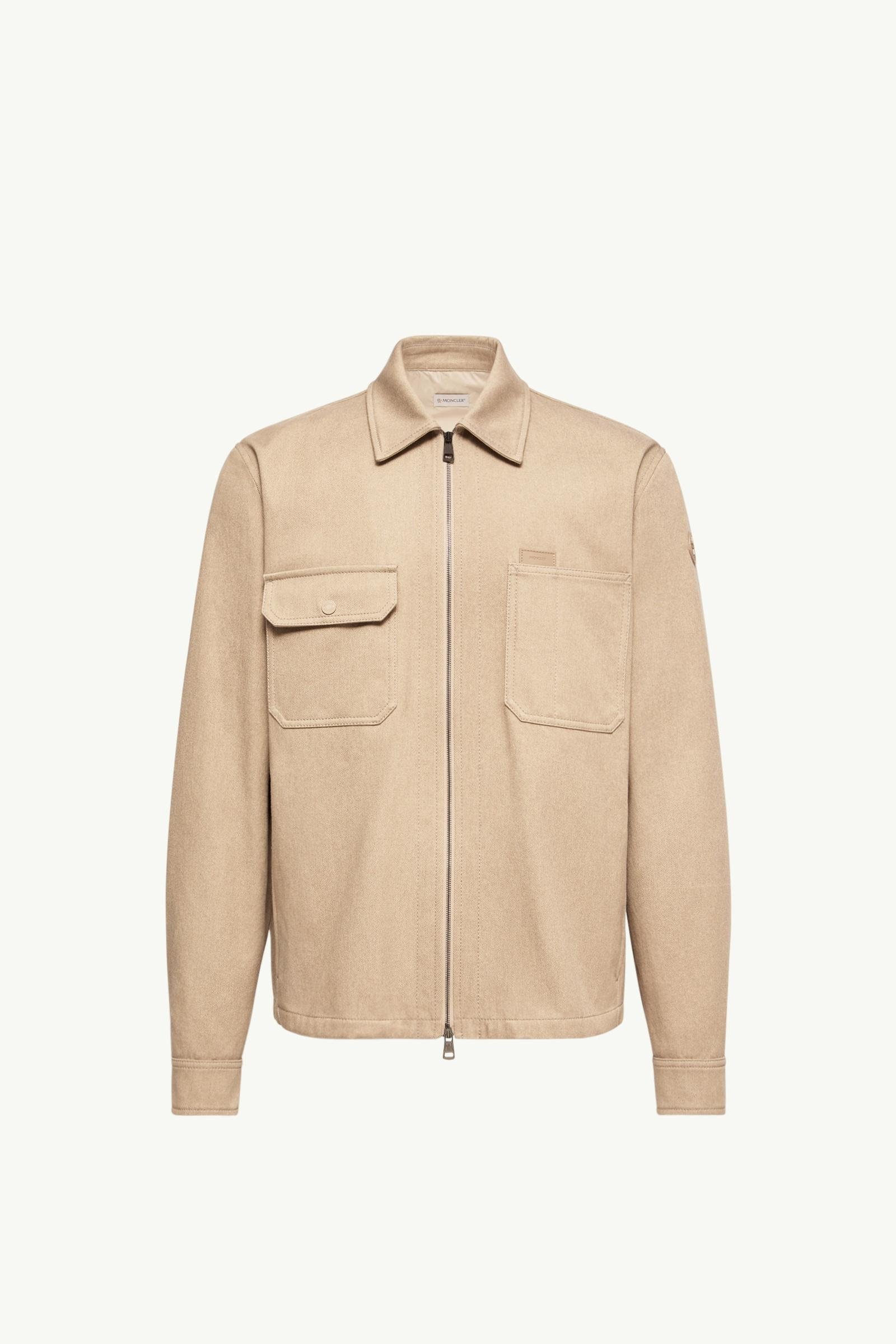 Leather Logo Cotton Shirt Jacket - 图片 3