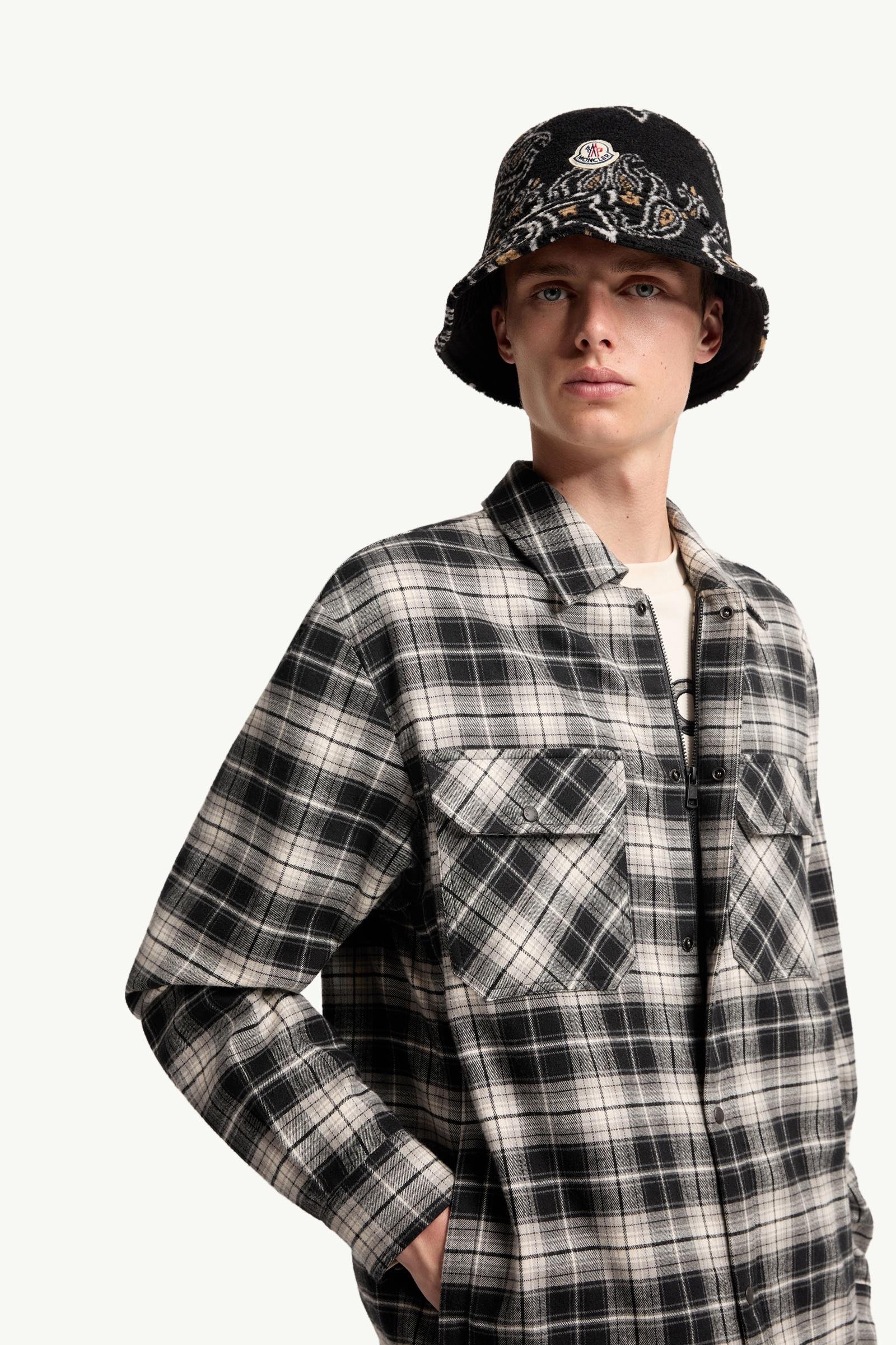 Check Cotton Flannel Zip-Up Shirt - 图片 6