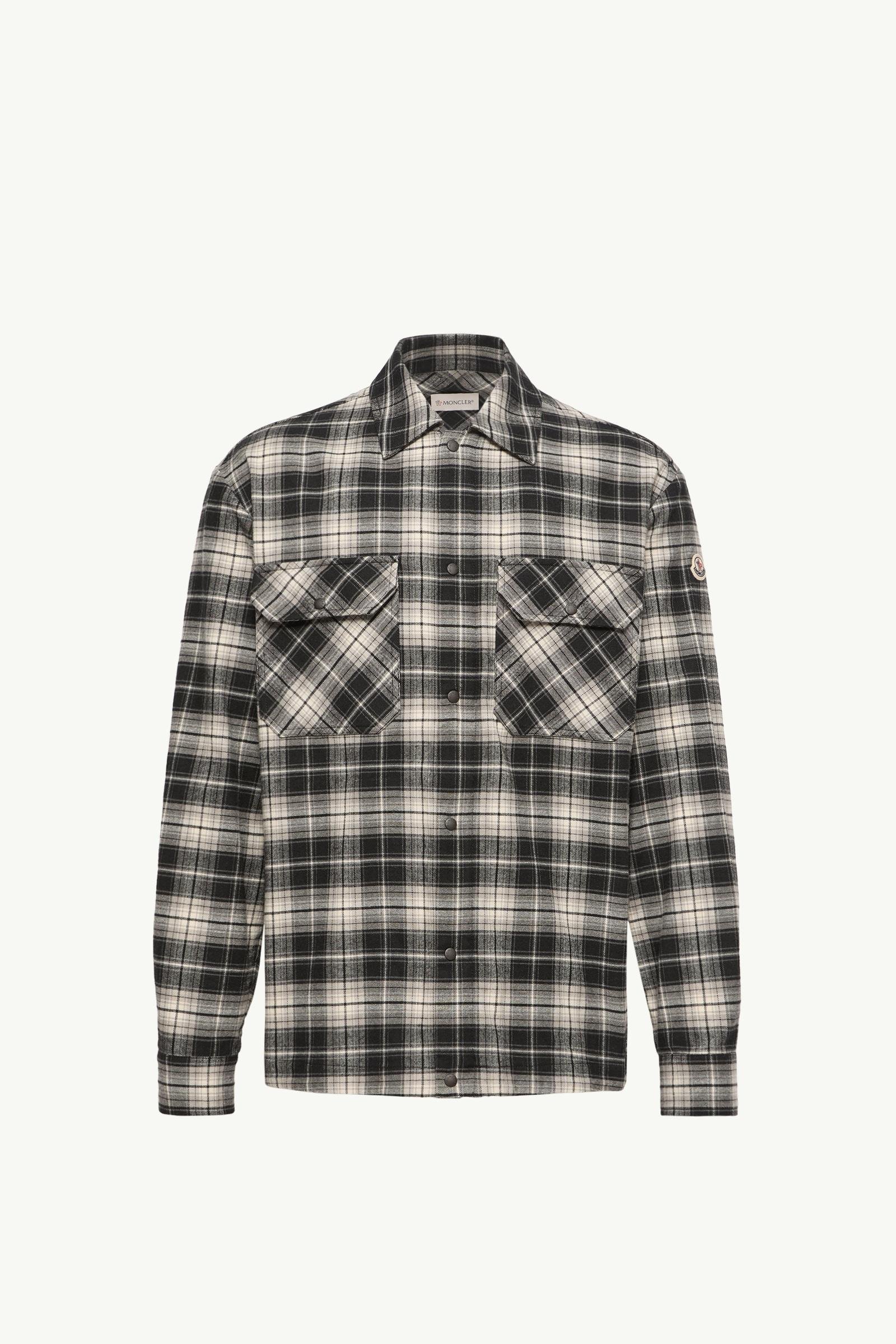 Check Cotton Flannel Zip-Up Shirt - 图片 3