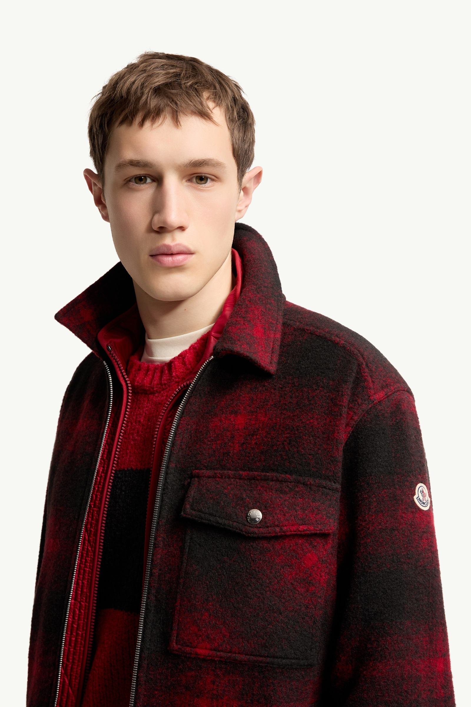 Alternative view of Check Jersey Zip-up Shirt Jacket