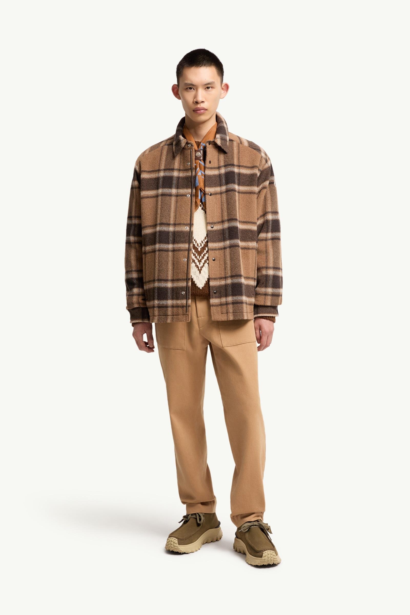 Check Wool Shirt Jacket