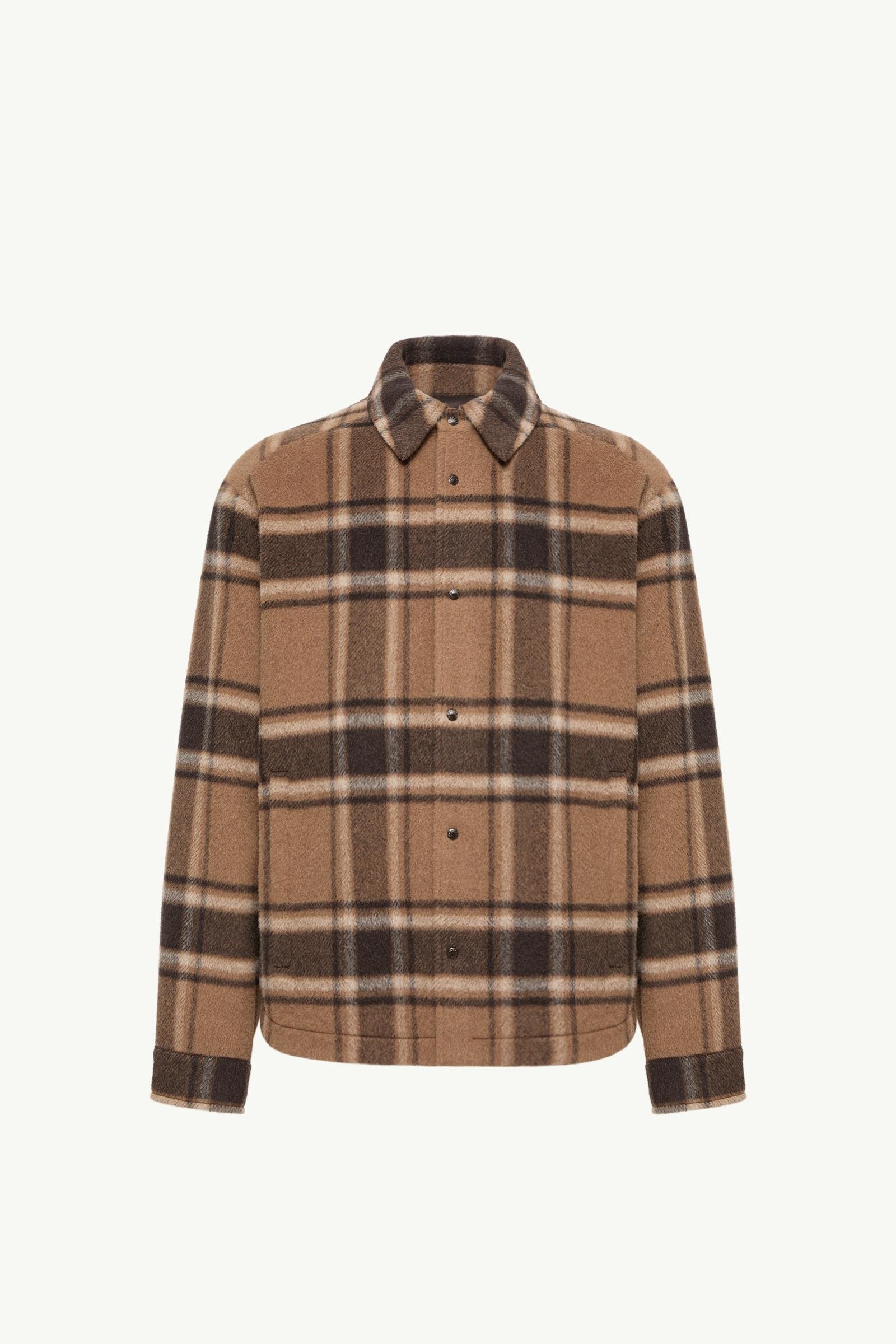 Check Wool Shirt Jacket - 图片 3