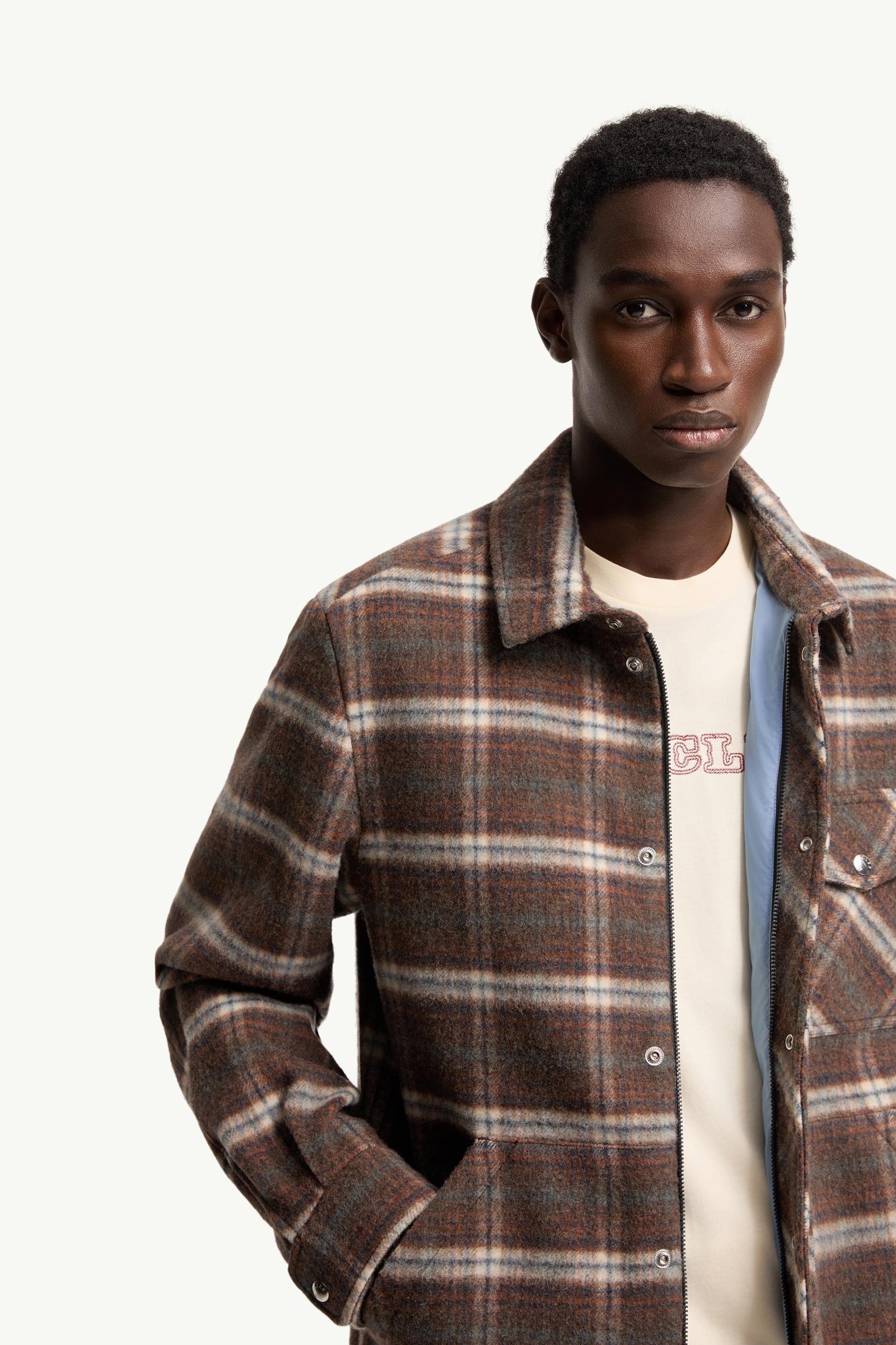 Check Wool Shirt Jacket - 图片 6