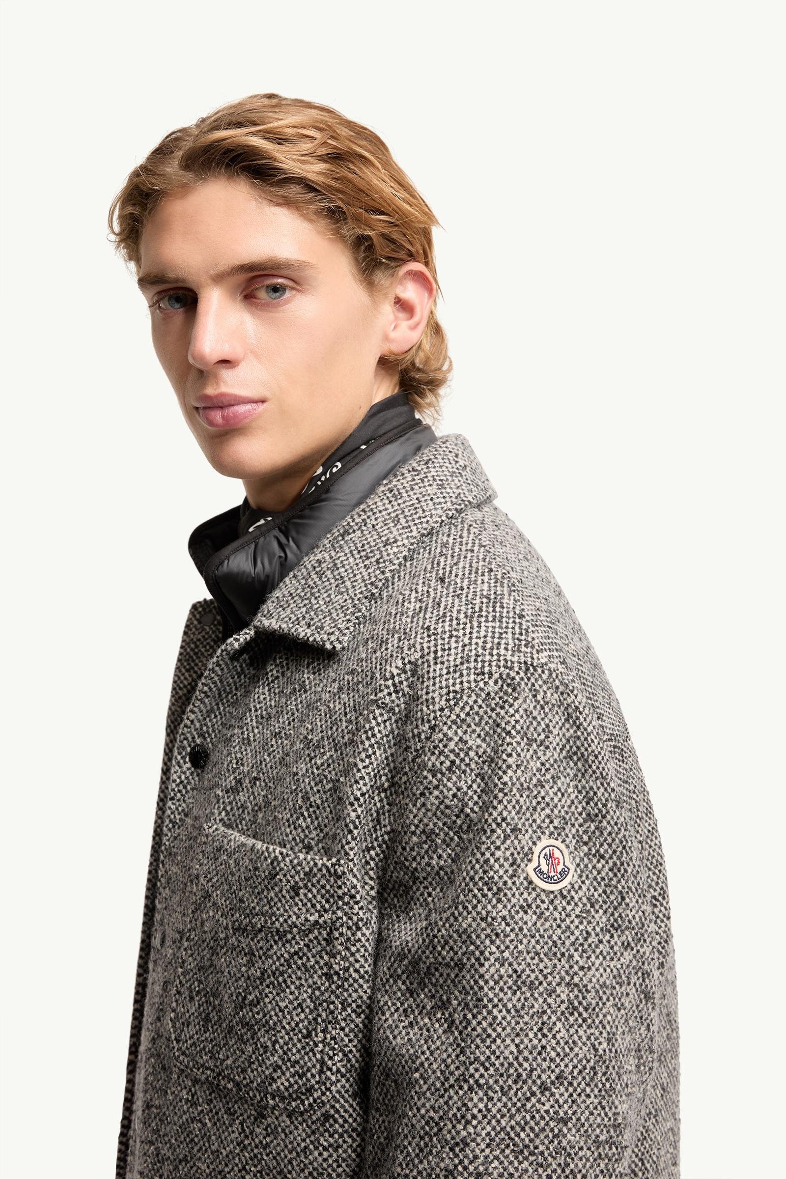 Alternative view of Melange Wool Blend Shirt Jacket