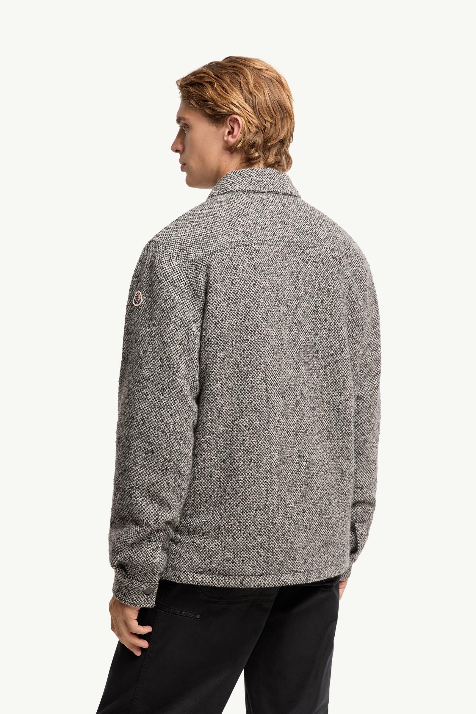 Melange Wool Blend Shirt Jacket - 图片 5